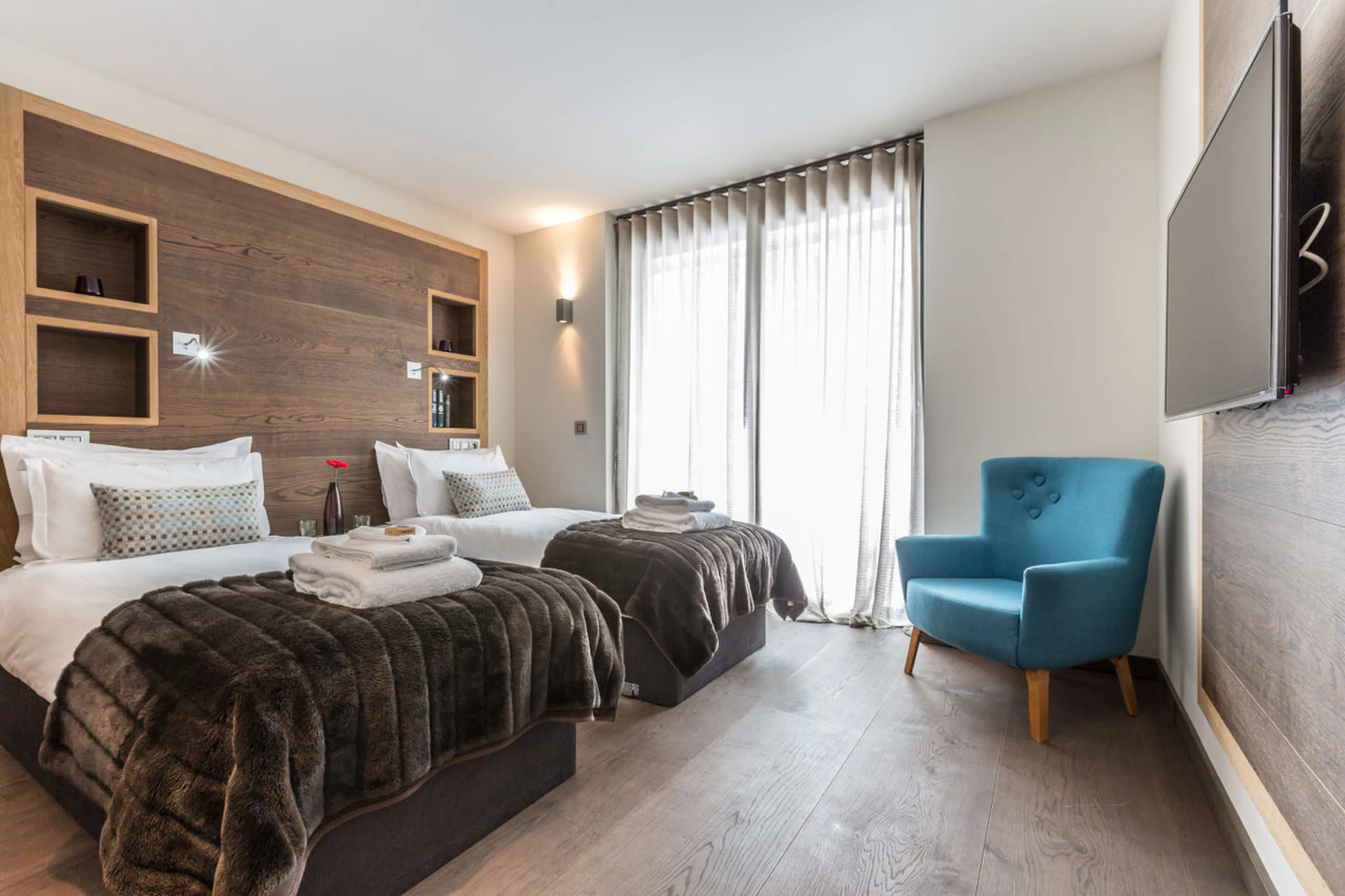 Bedroom four at Chalet Dalmore in Chamonix