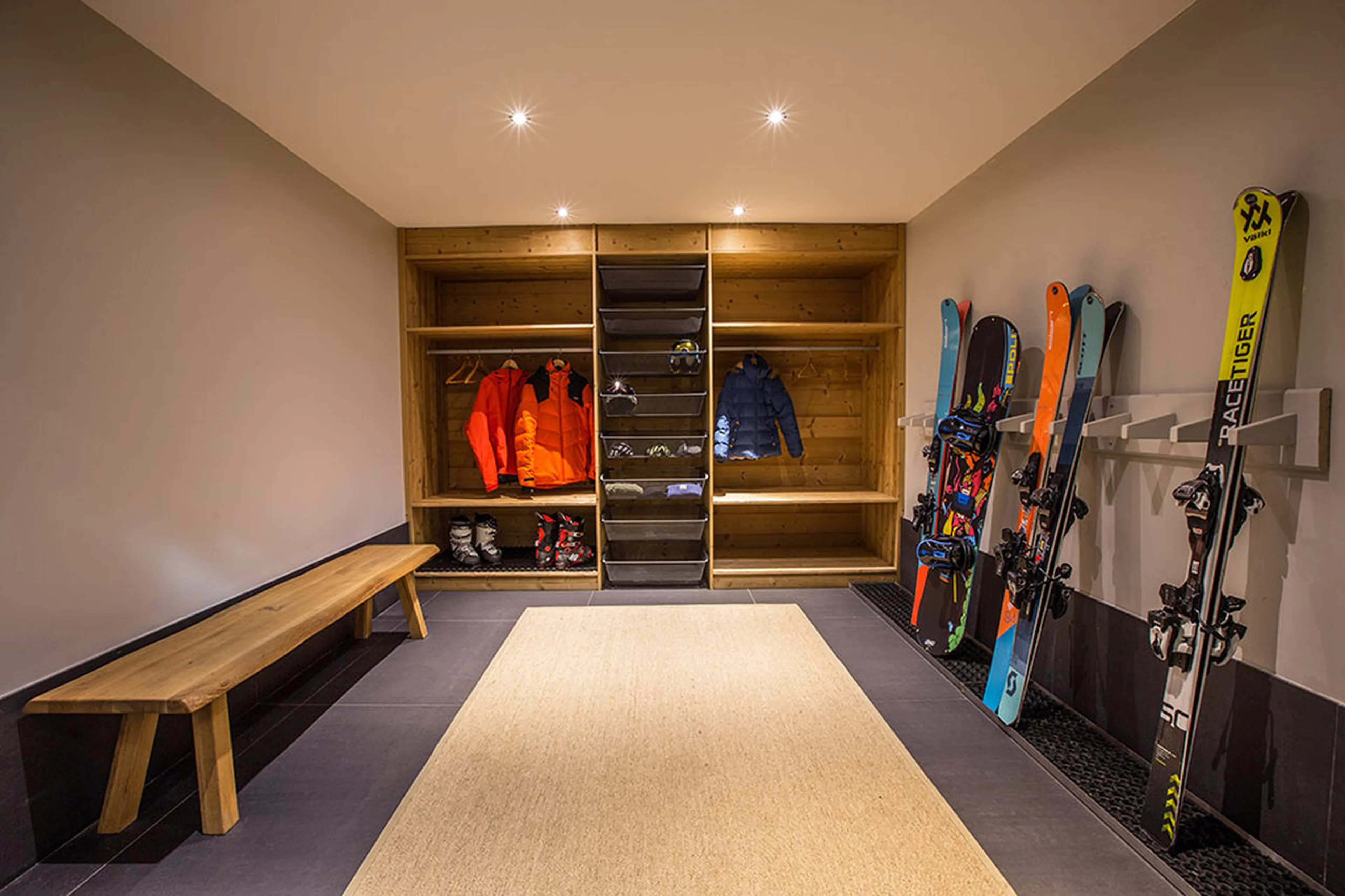Ski room in Chalet Dalmore in Chamonix