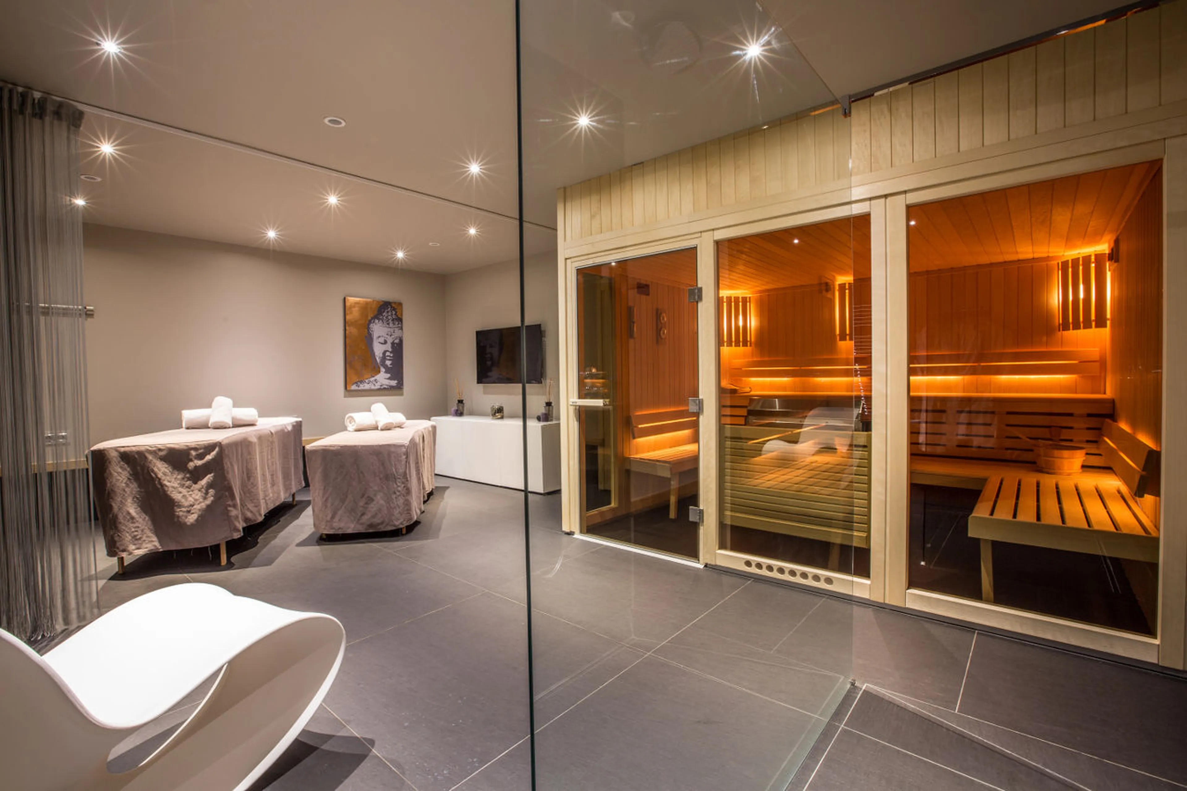 Wellness area in Chalet Dalmore in Chamonix
