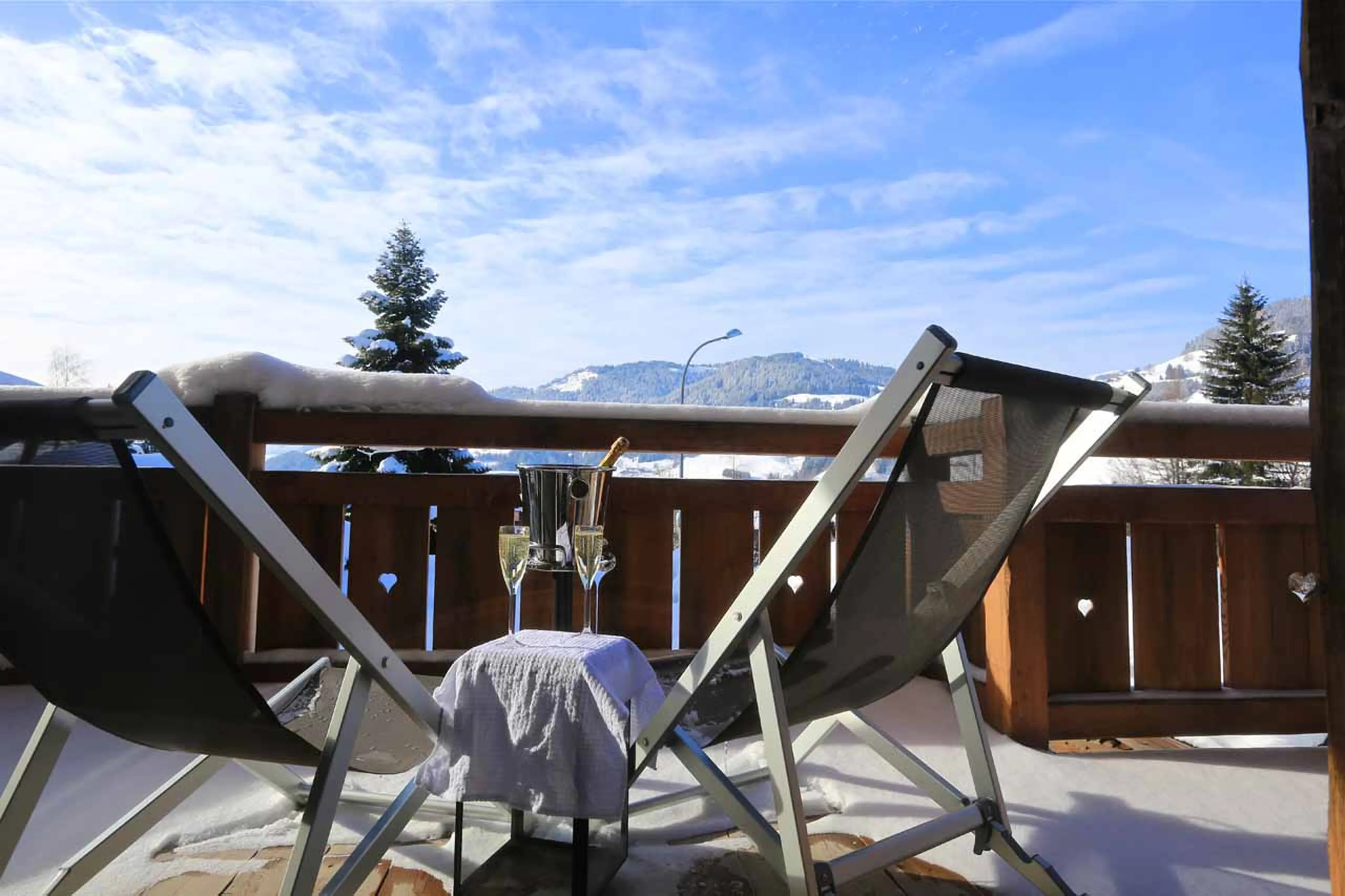 Balcony at Chalet Dana in Megeve