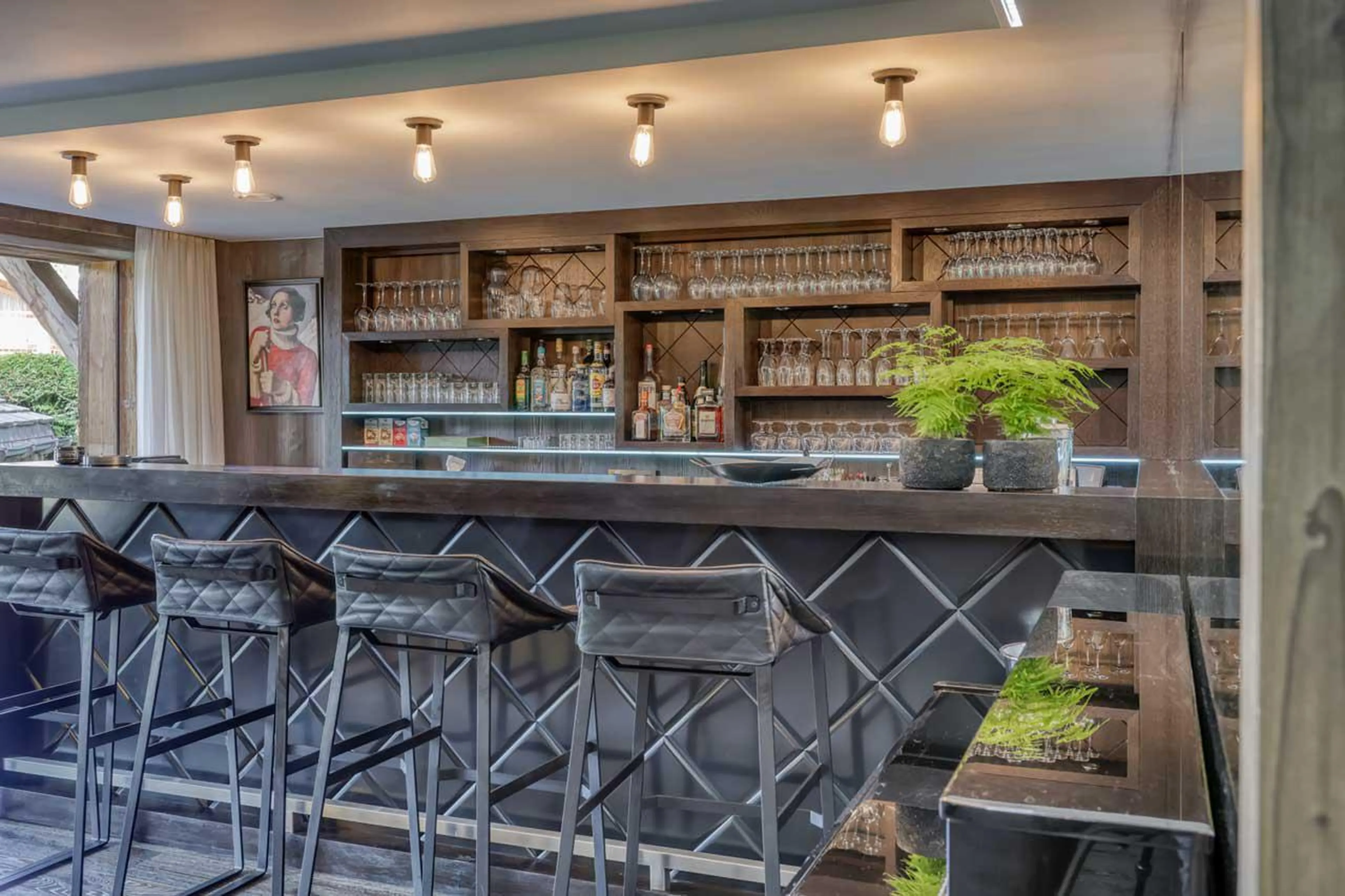 Bar at Chalet Dana in Megeve