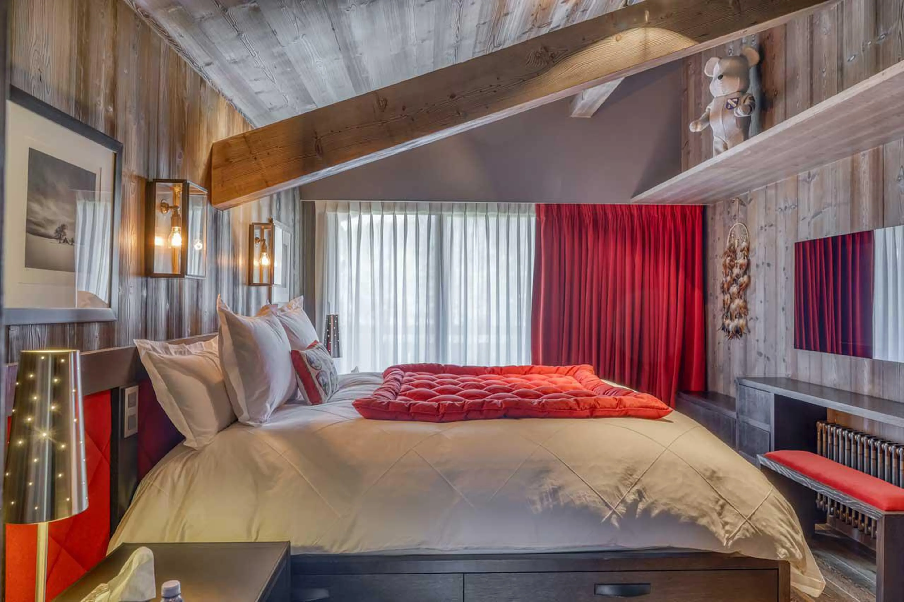 Bedroom four at Chalet Dana in Megeve
