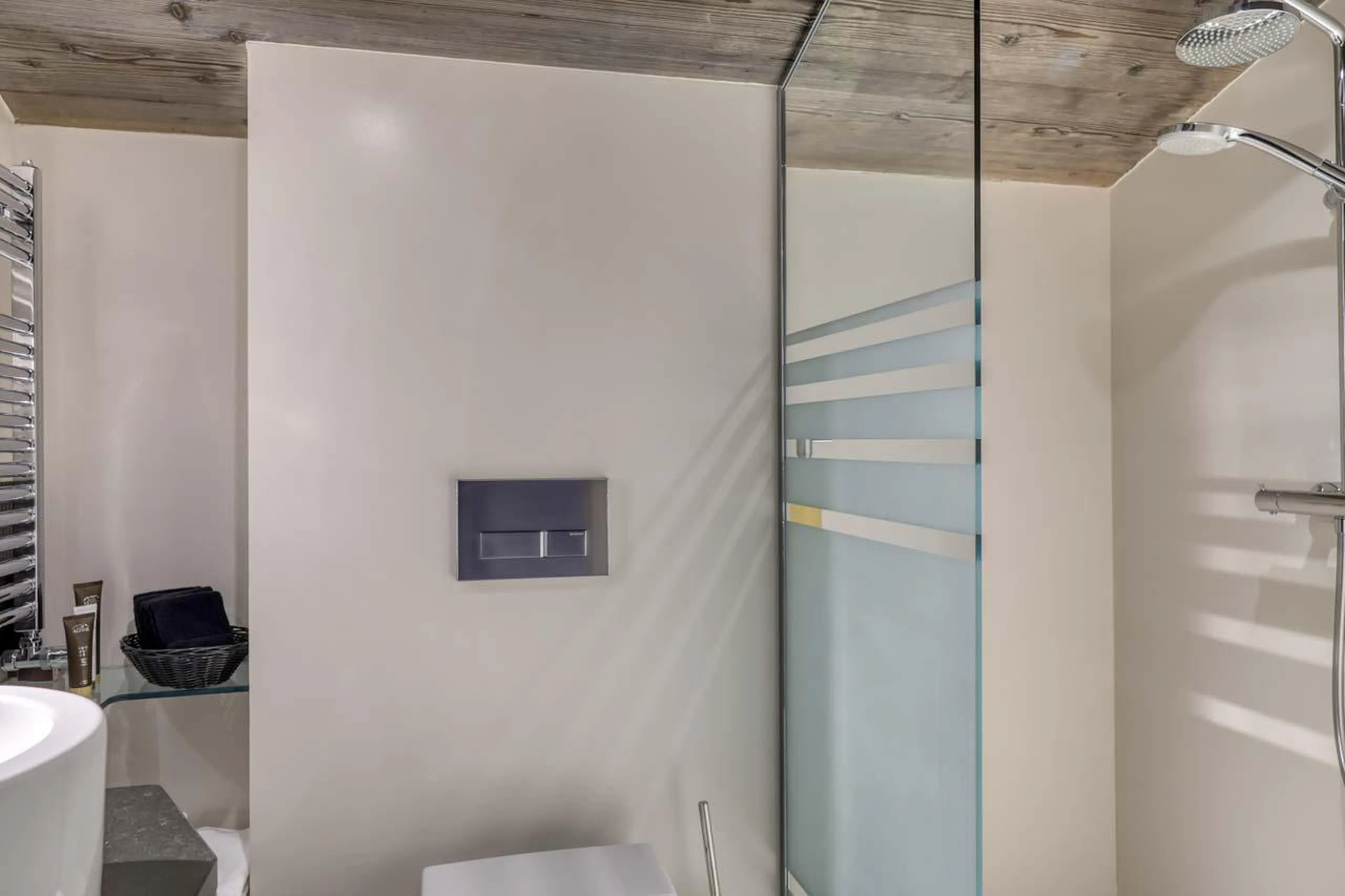 Shower room at Chalet Dana in Megeve
