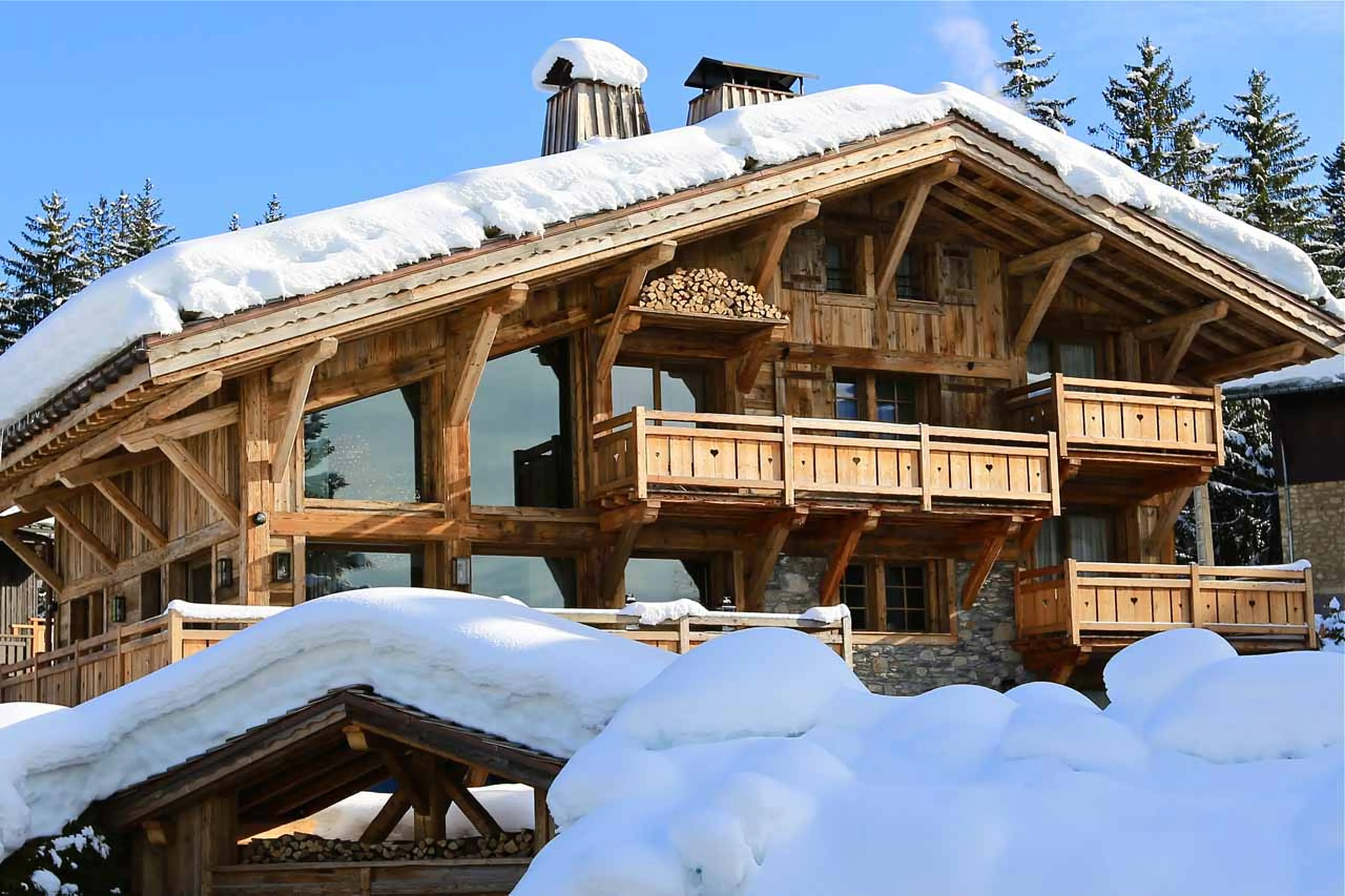 Exterior view of Chalet Dana in Megeve