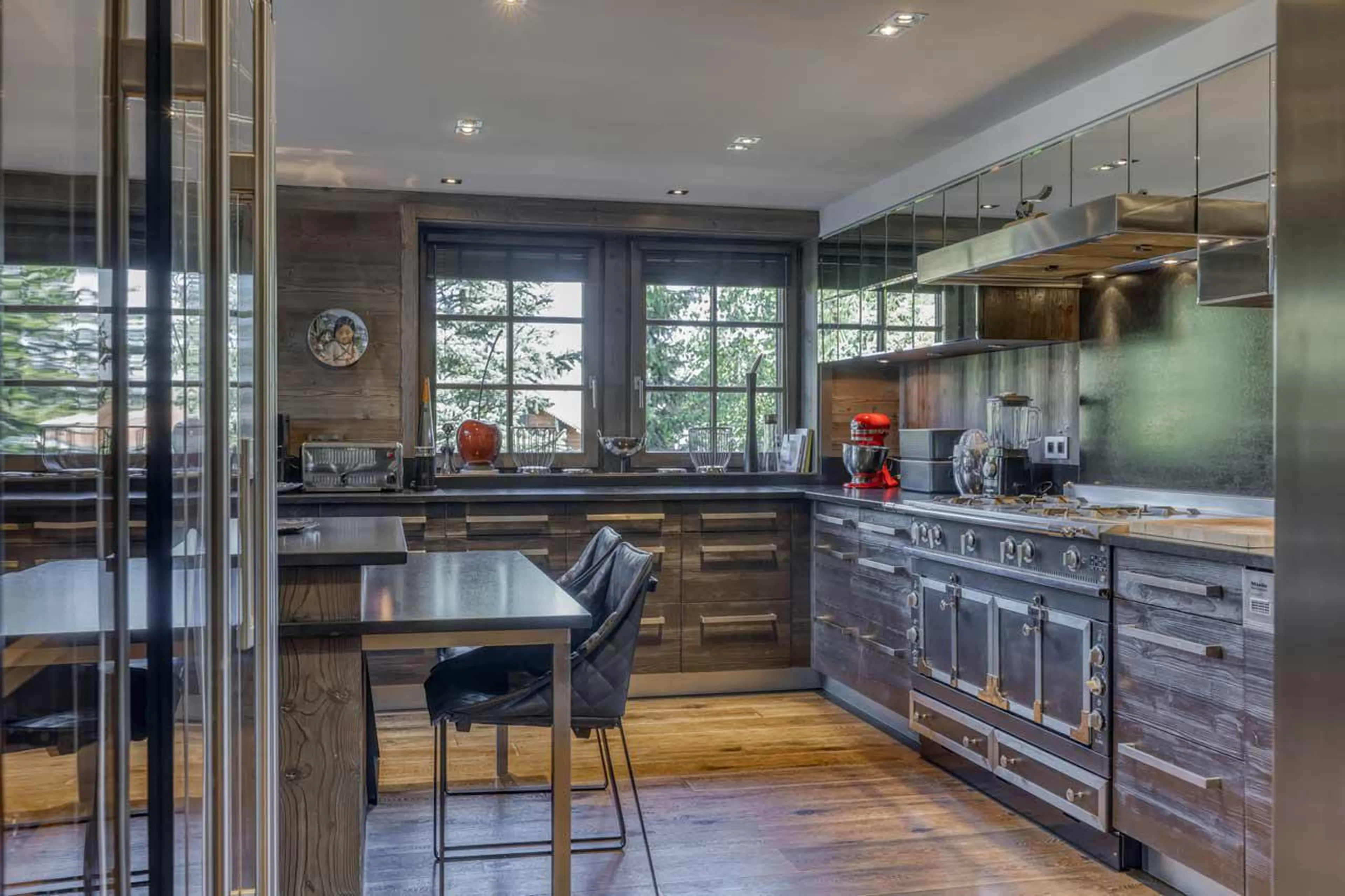 Kitchen at Chalet Dana in Megeve