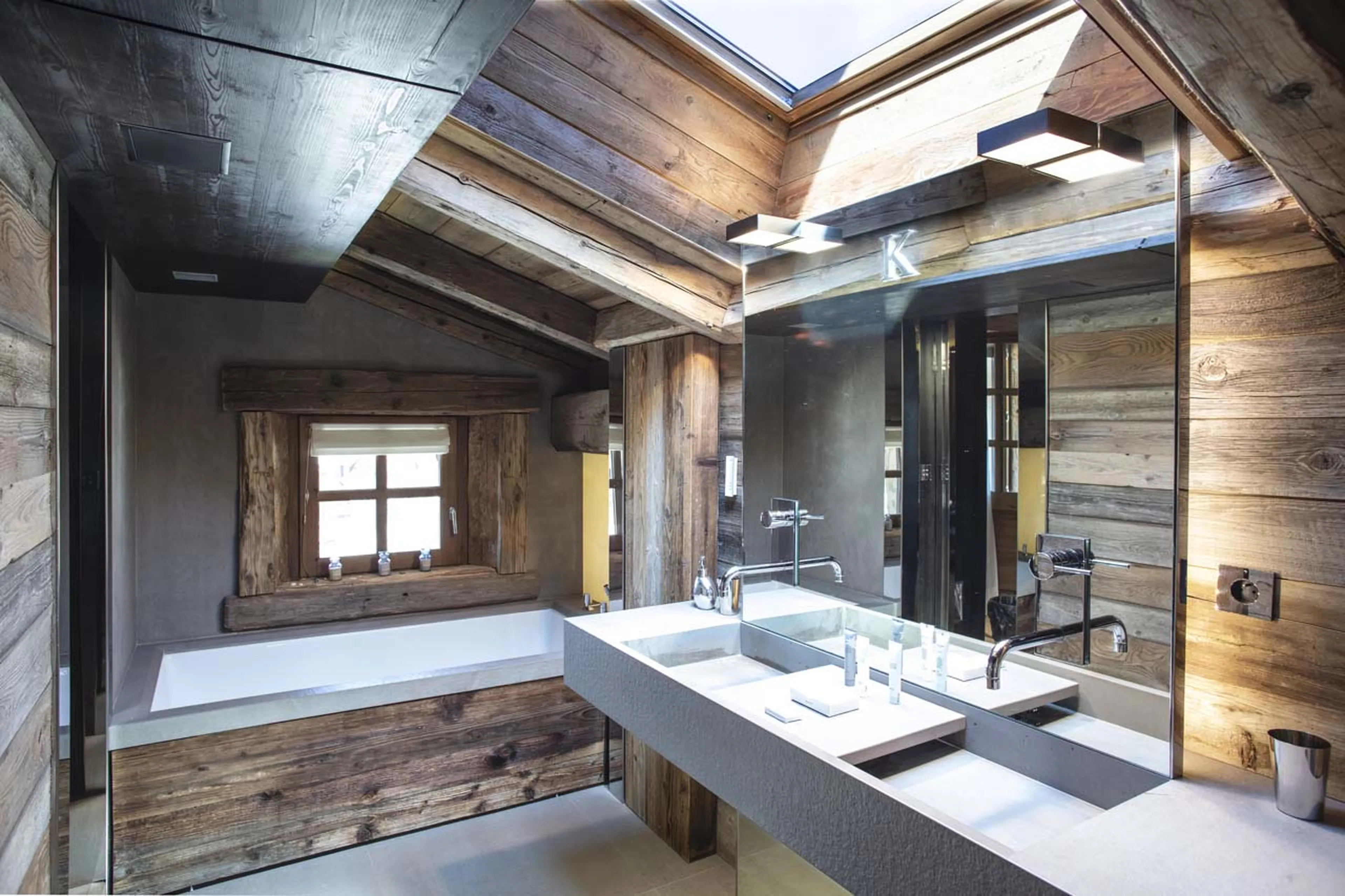 Bathroom one at Chalet de la Cry in Megeve