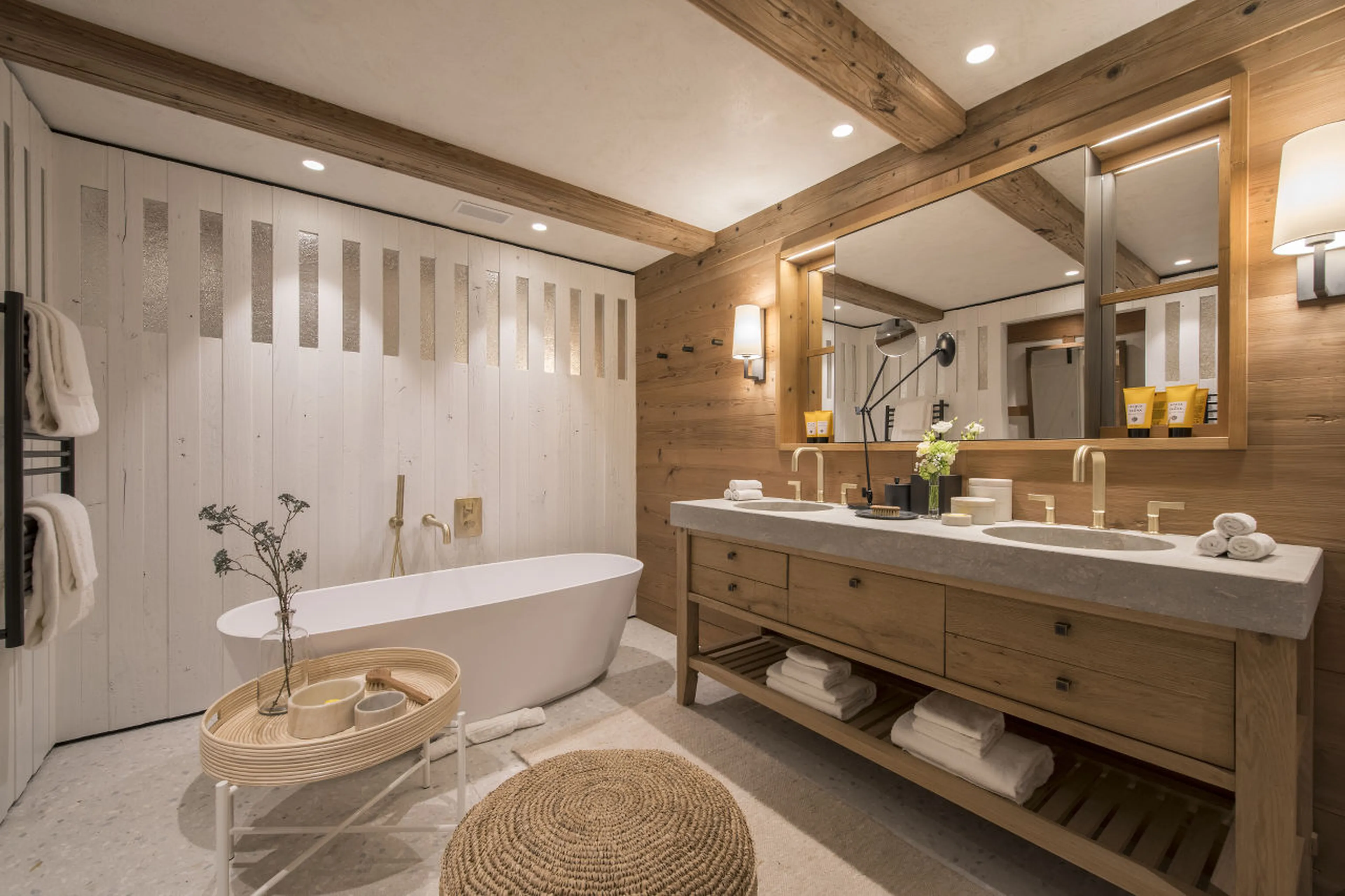 Bathroom one at Chalet Denali in Zermatt