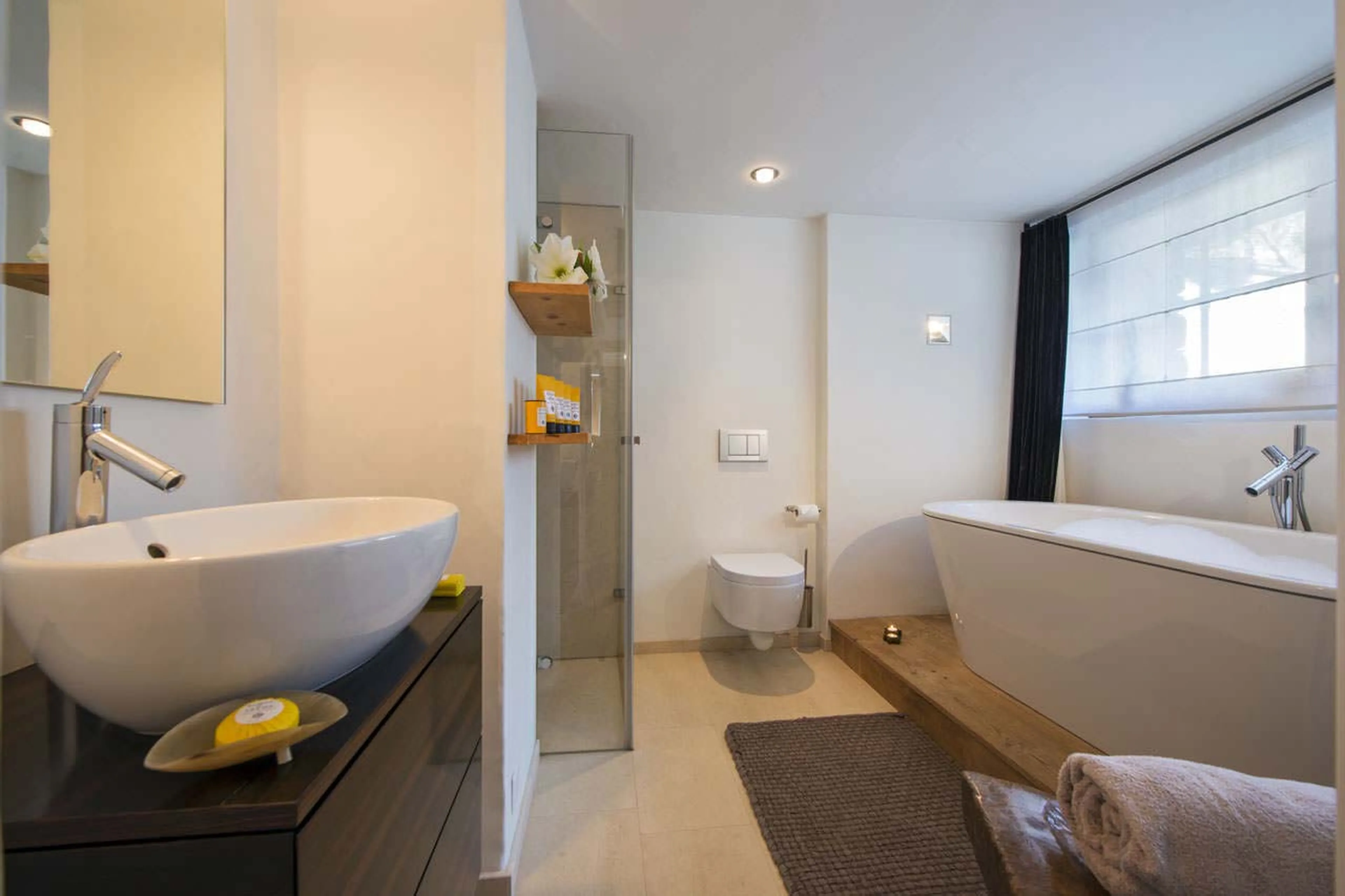 En-suite bathroom in Chalet Dent Blanche in Verbier