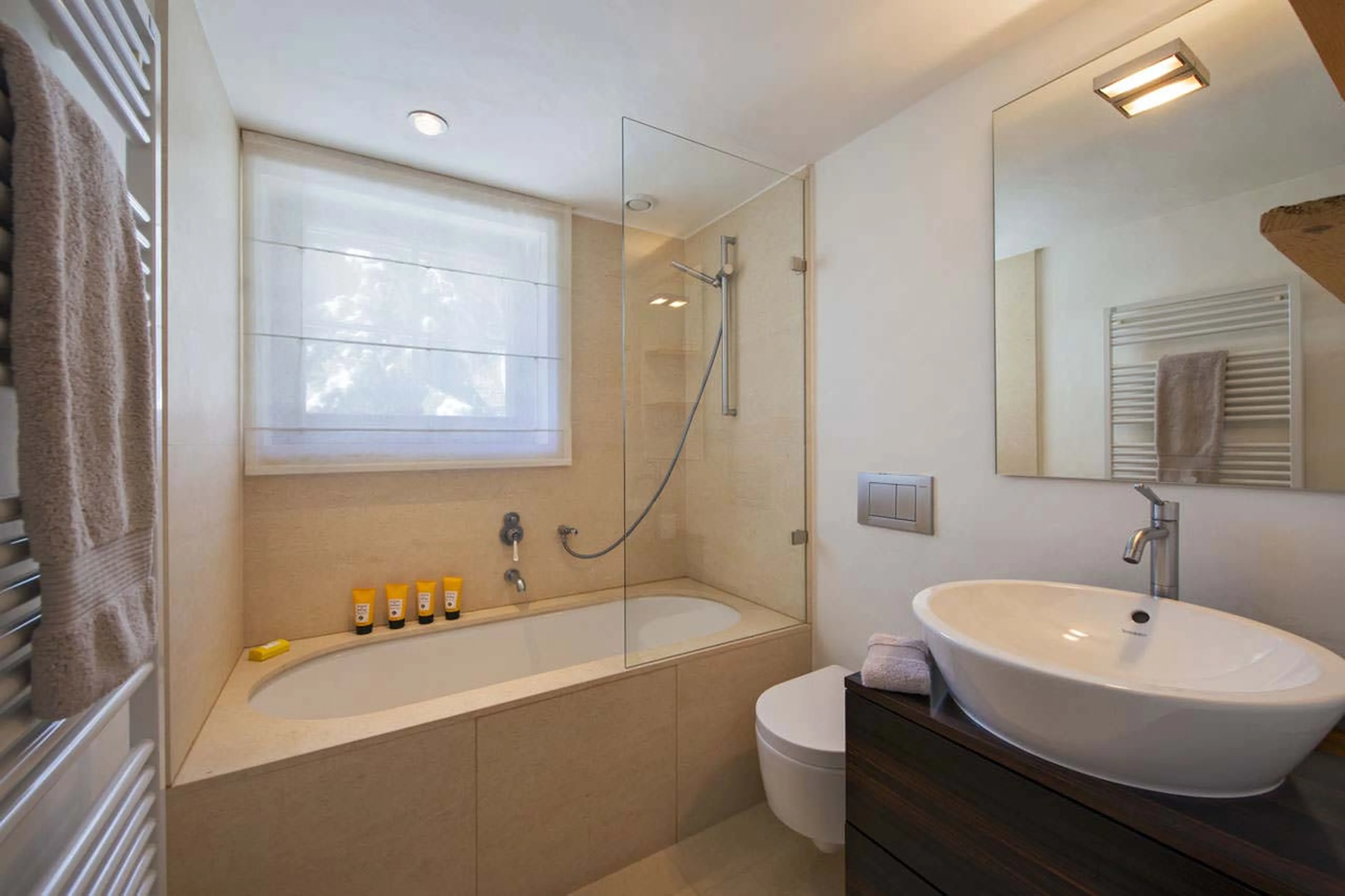 Second en-suite bathroom on first floor in Chalet Dent Blanche in Verbier