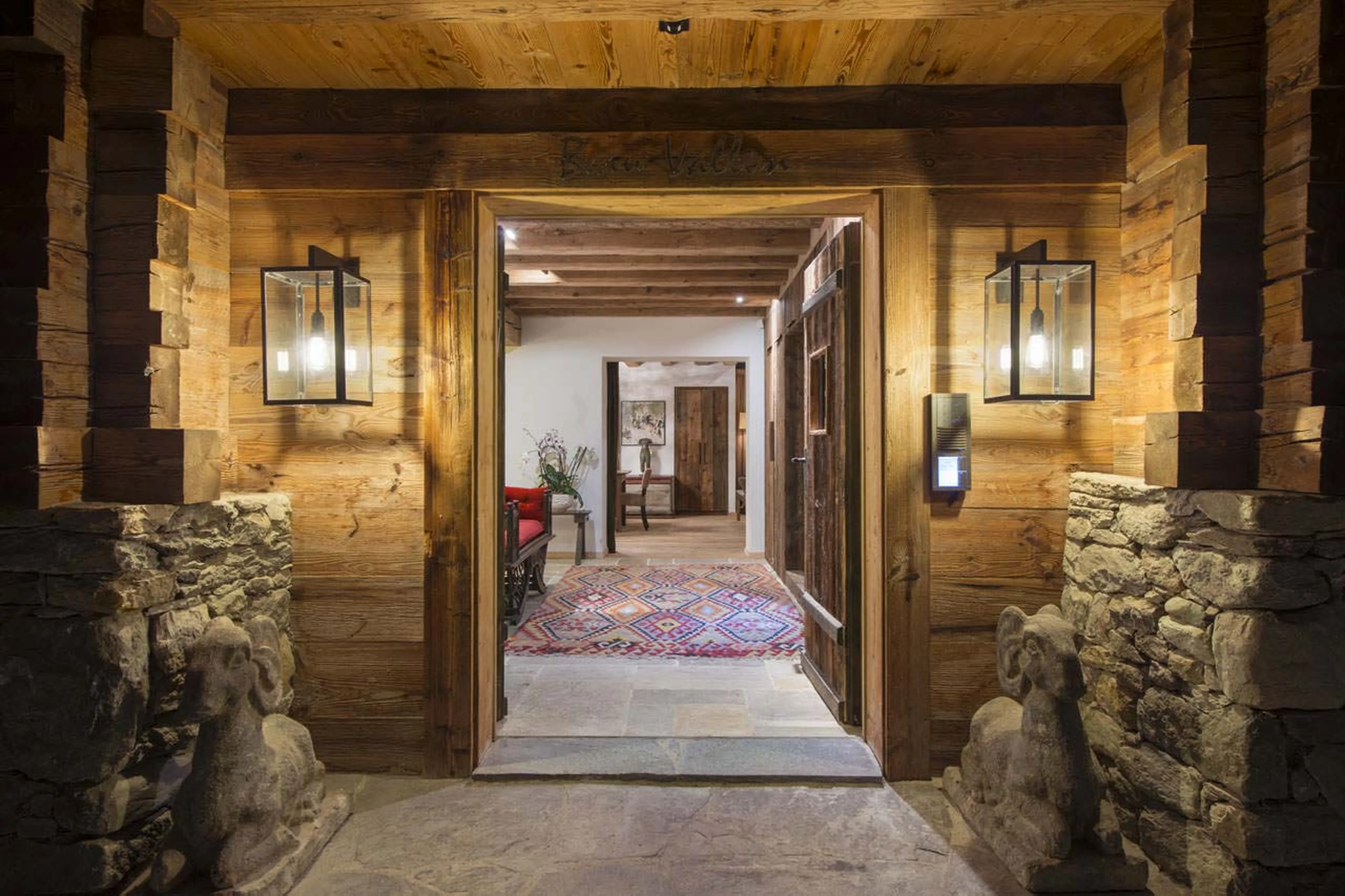 Entrance to Chalet Dent Blanche in Verbier