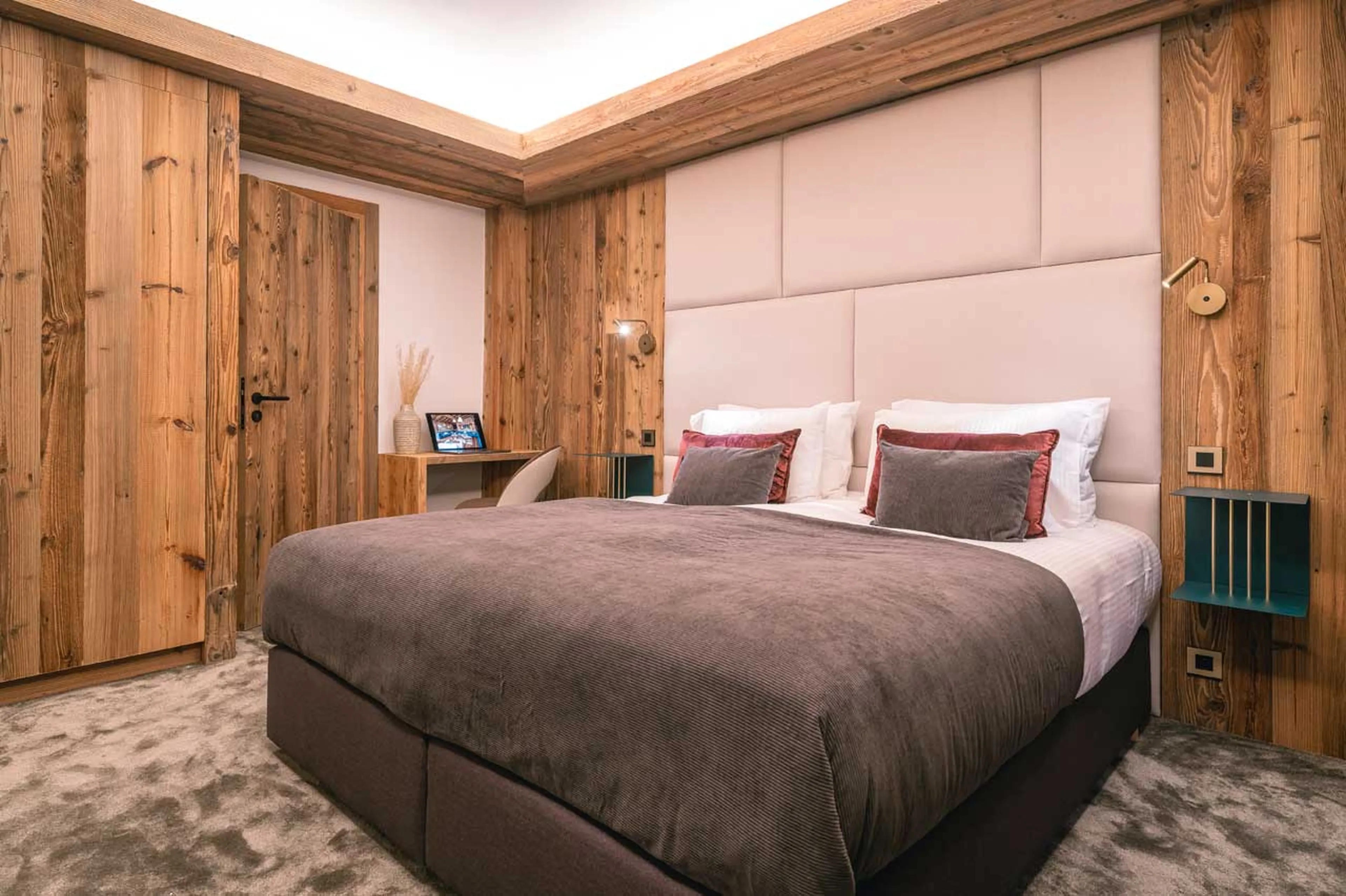 Bedroom two at Chalet des Amis in Meribel