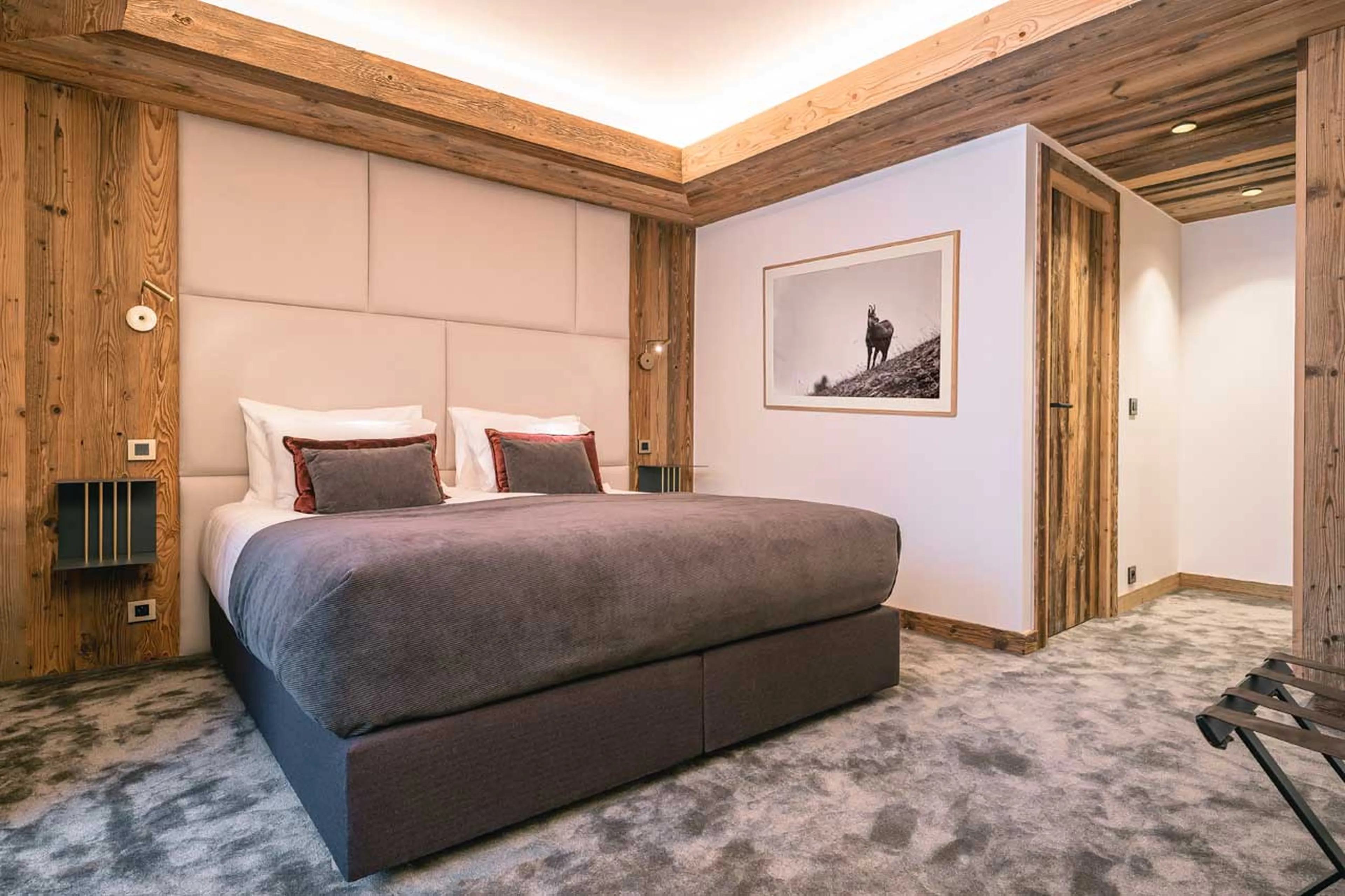 Bedroom three at Chalet des Amis in Meribel