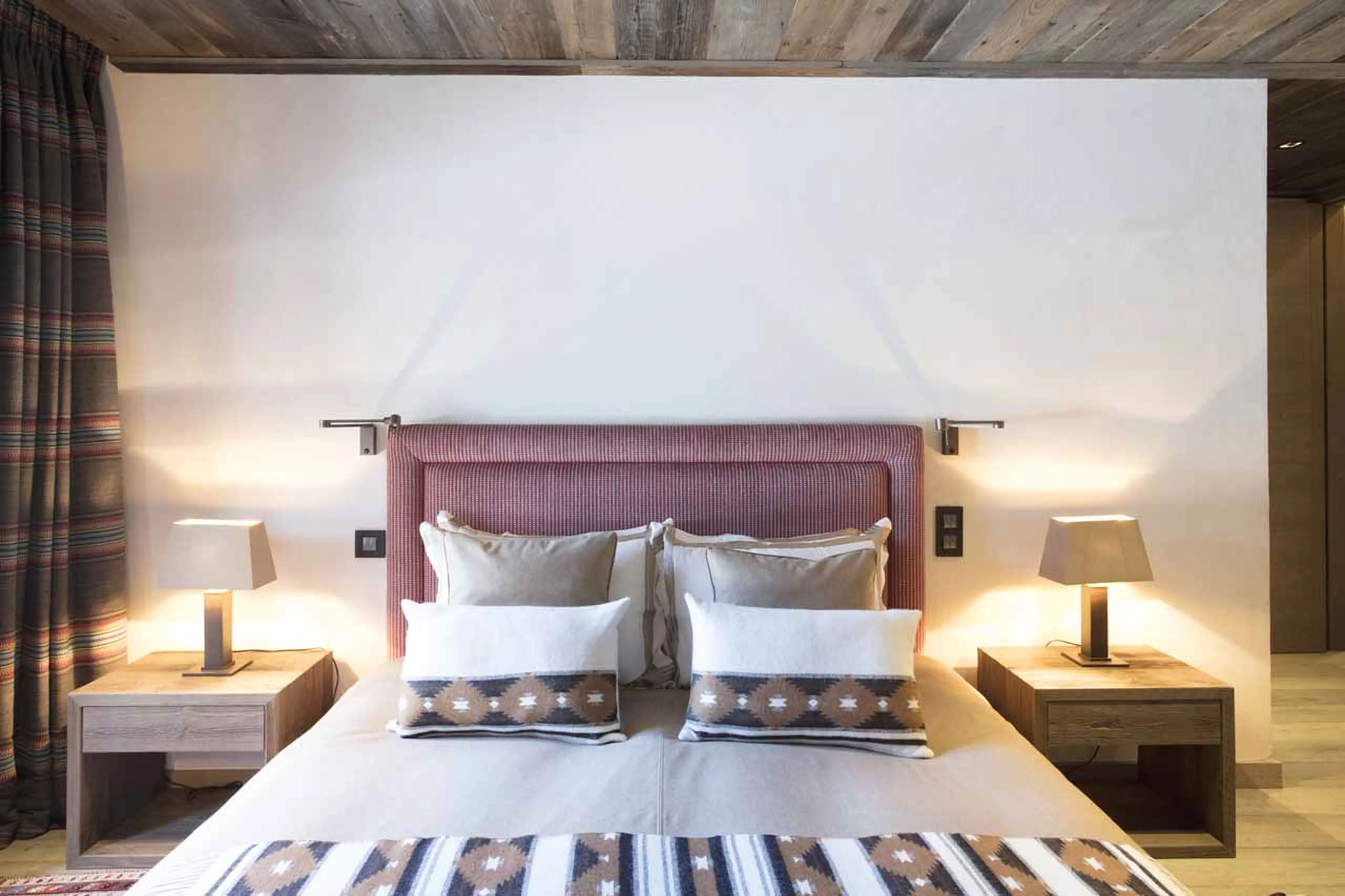 Bedroom five at Chalet des Ecureuils in Megeve