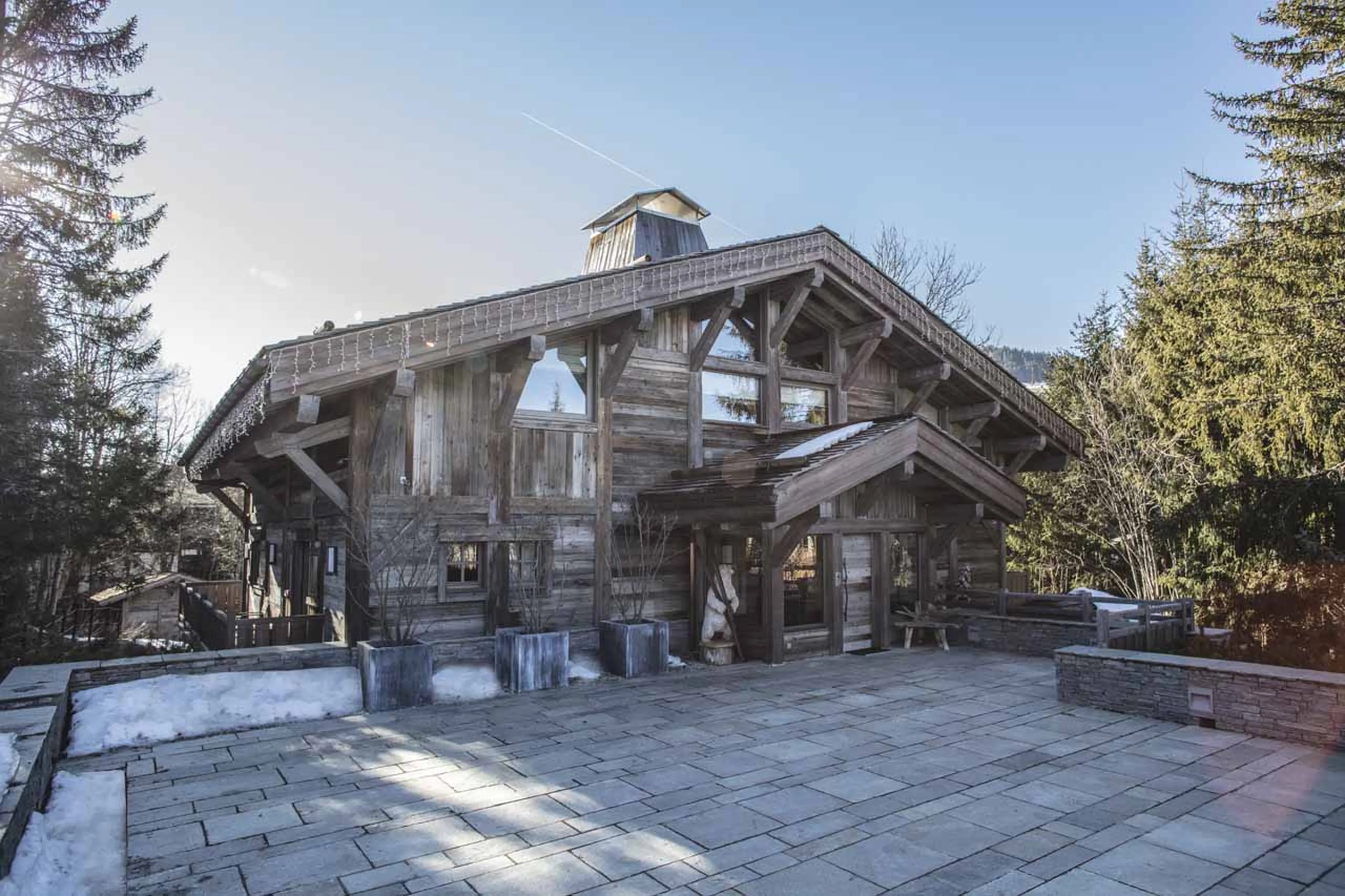 Terrace of Chalet des Ecureuils in Megeve