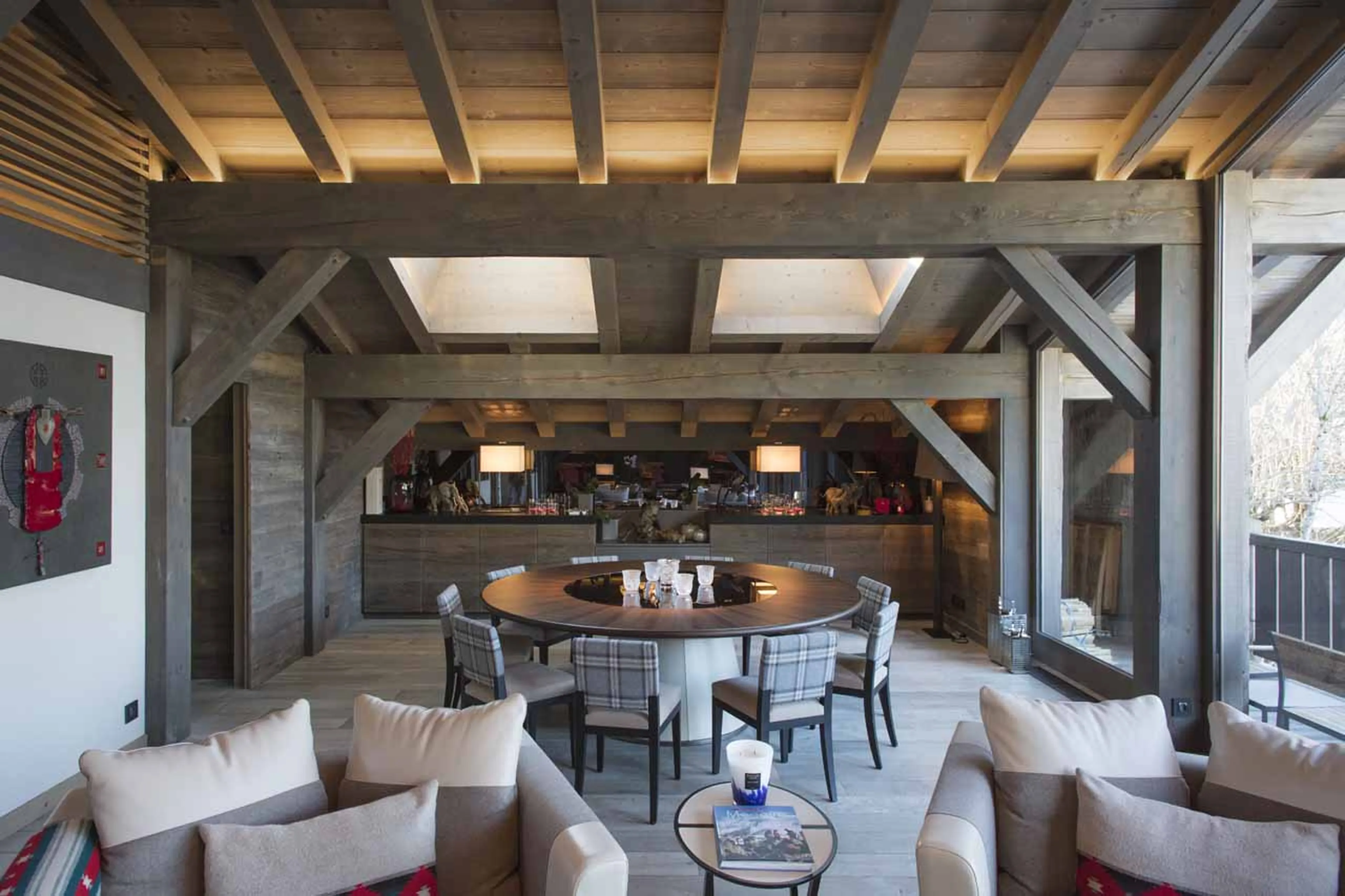 Dining area at Chalet des Ecureuils in Megeve
