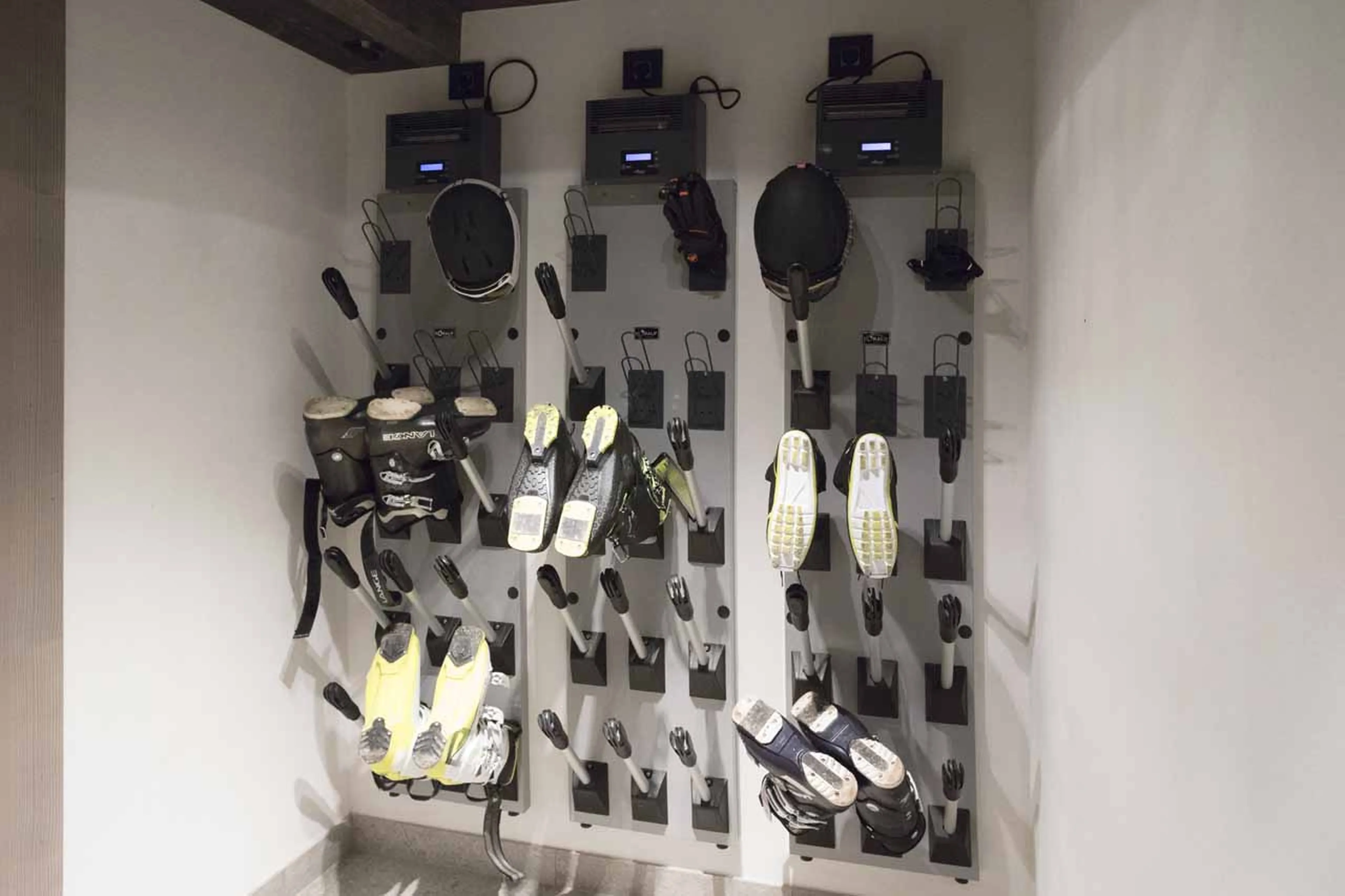 Ski room at Chalet des Ecureuils in Megeve