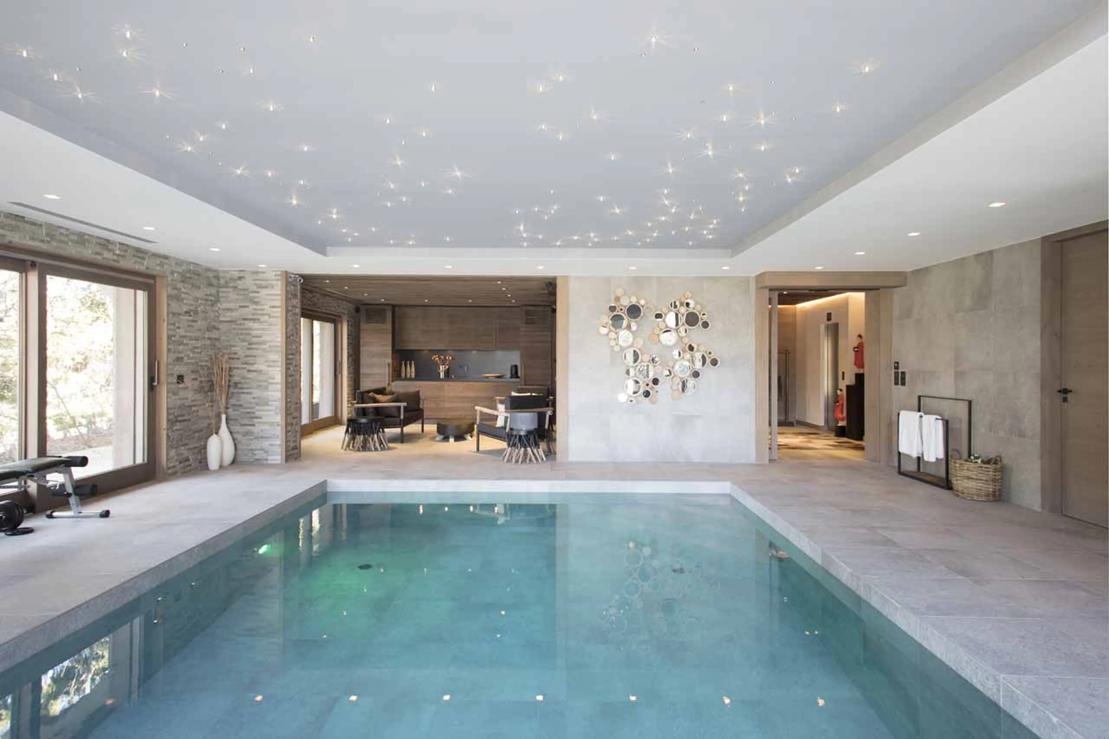 Pool at Chalet des Ecureuils in Megeve