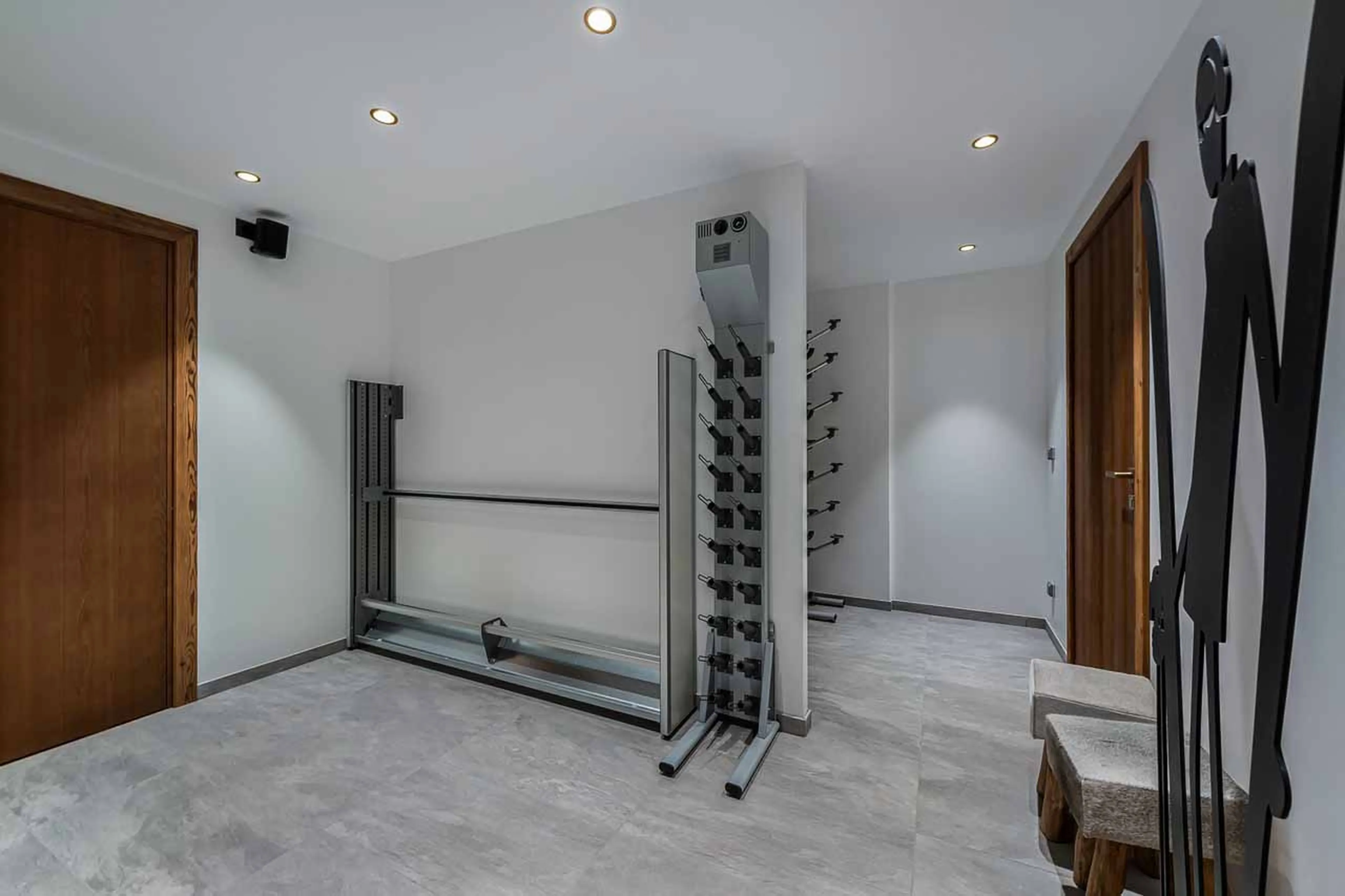 Fitness equipment at Chalet Divinity in Megeve