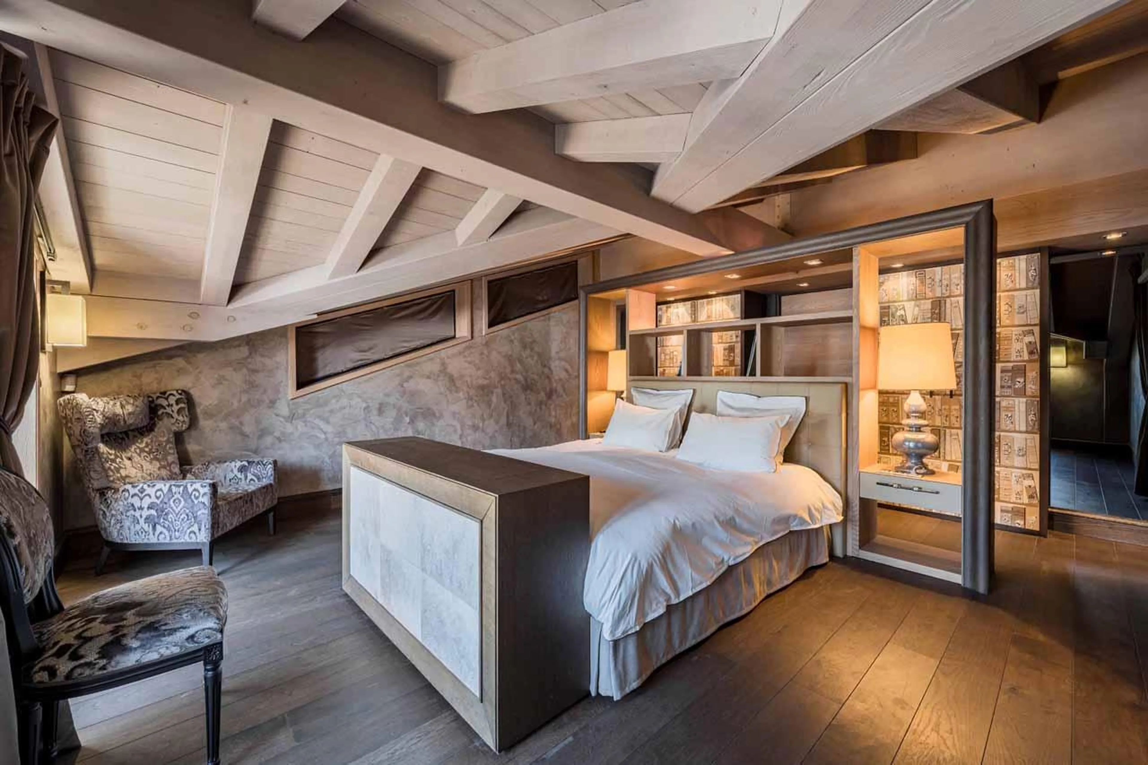Master bedroom at Chalet Dolce Vita in Courchevel 1650