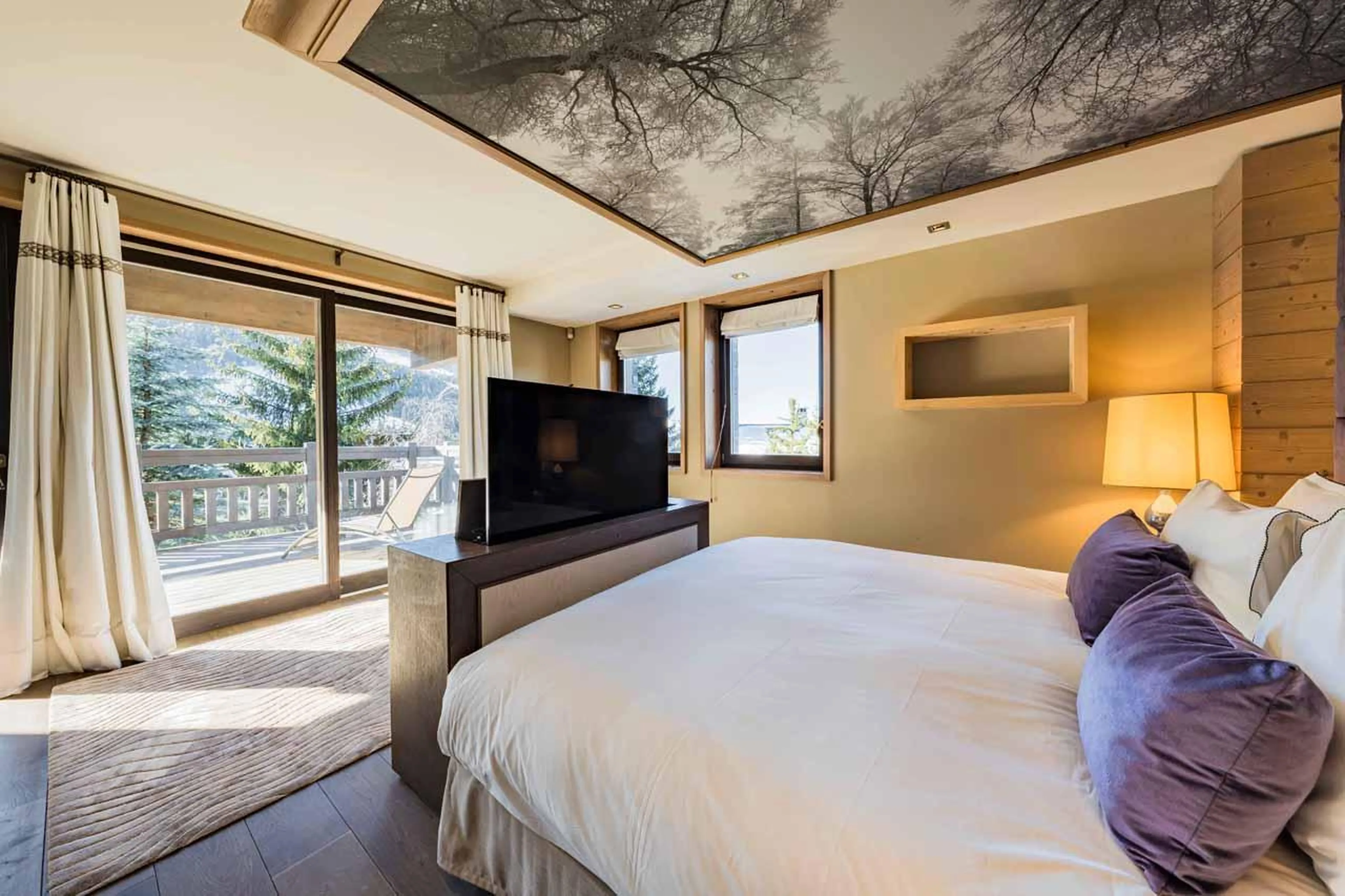 Bedroom two at Chalet Dolce Vita in Courchevel 1650