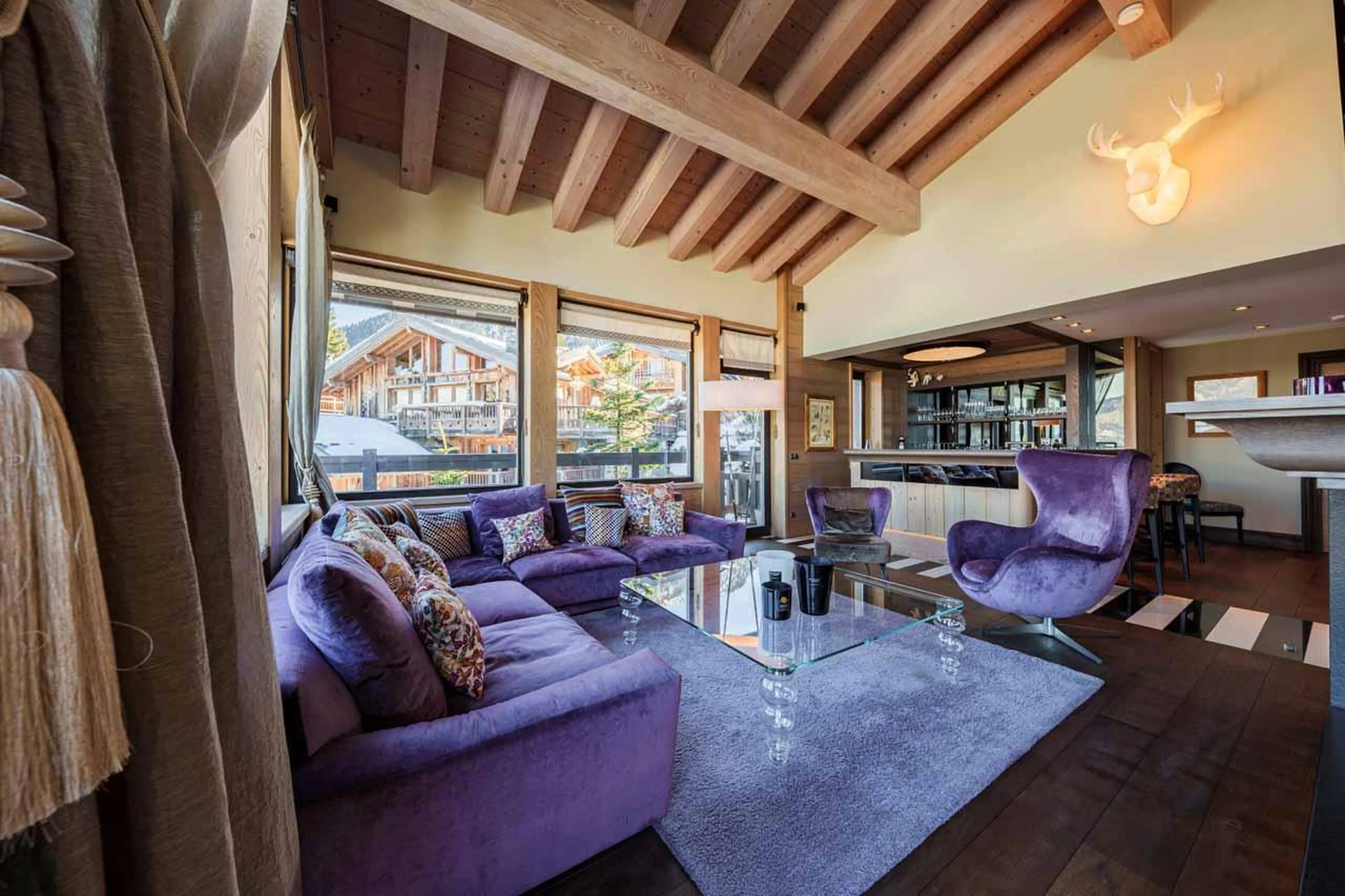 Double living room at Chalet Dolce Vita in Courchevel 1650