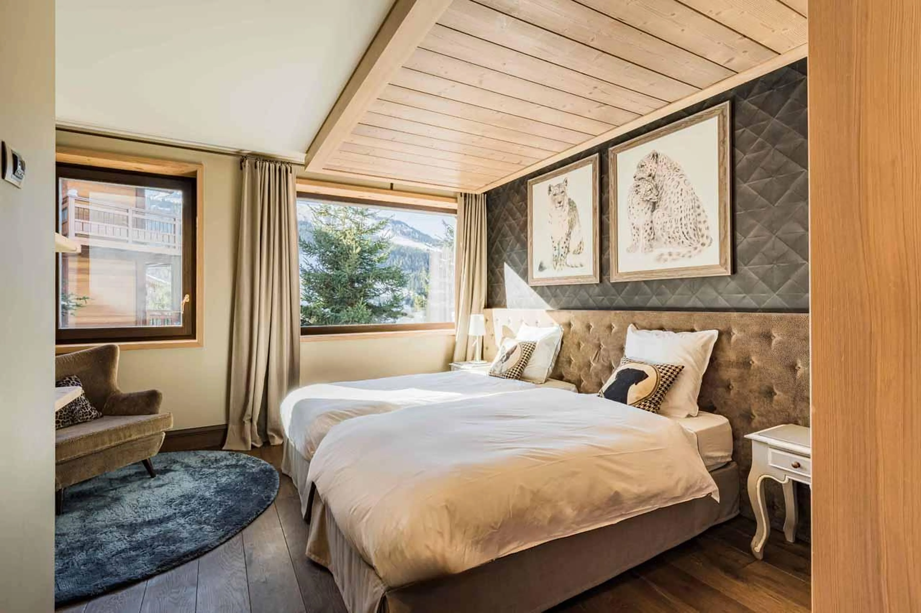 Bedroom six at Chalet Dolce Vita in Courchevel 1650