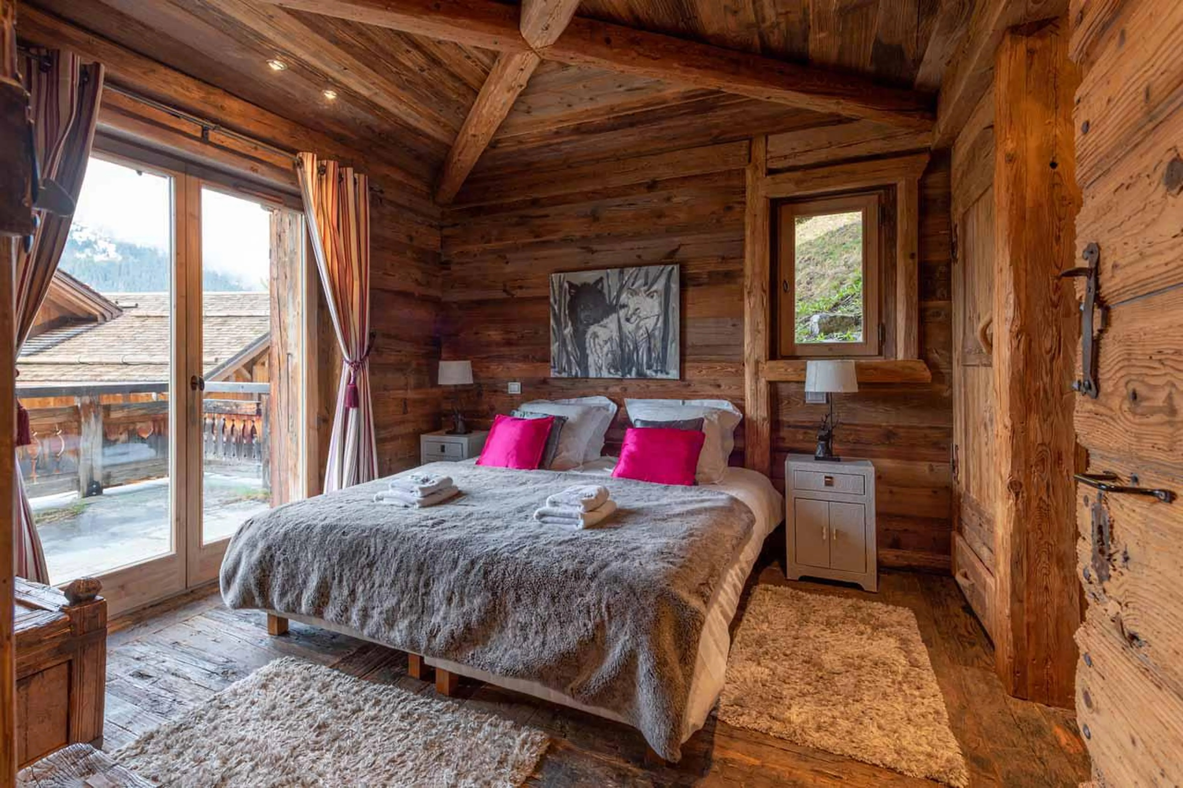 Bedroom three at Chalet Druchka in Meribel