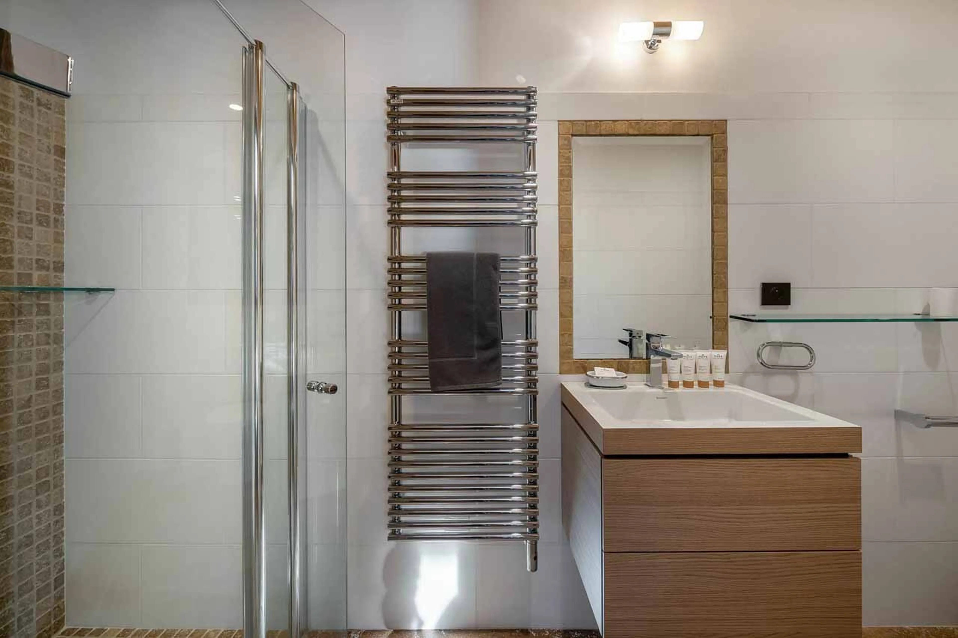 Shower room at Chalet Duchesse in St Martin de Belleville