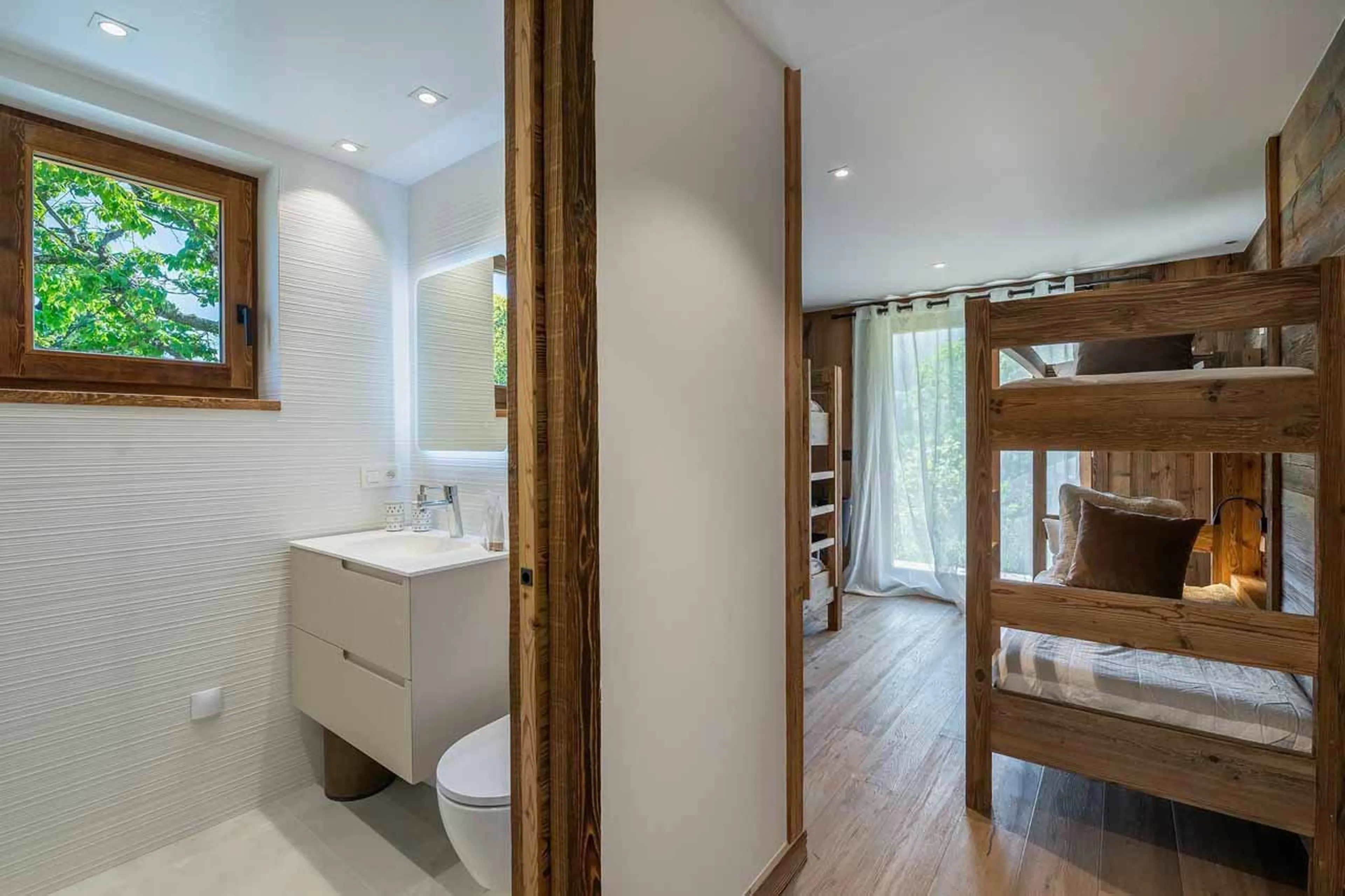 En-suite shower room at Chalet Eastwood in Megeve