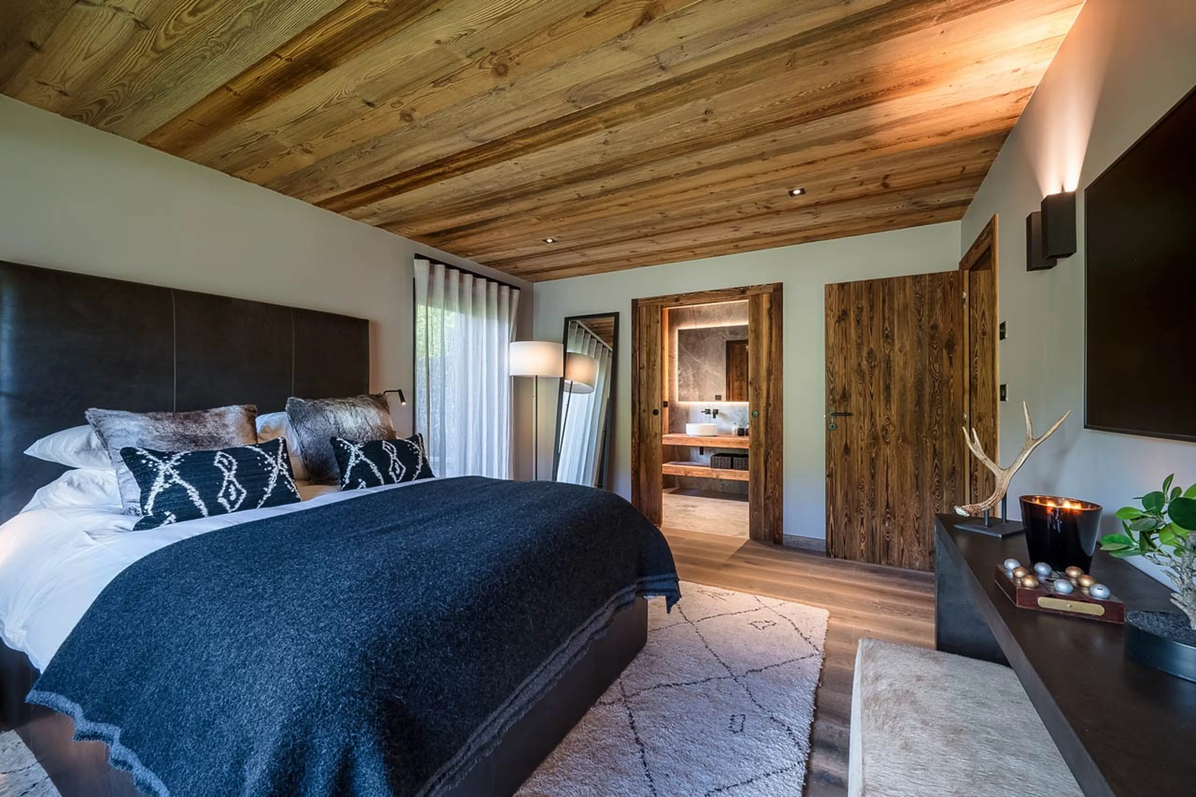 Bedroom one at Chalet Ecliptique in Morzine