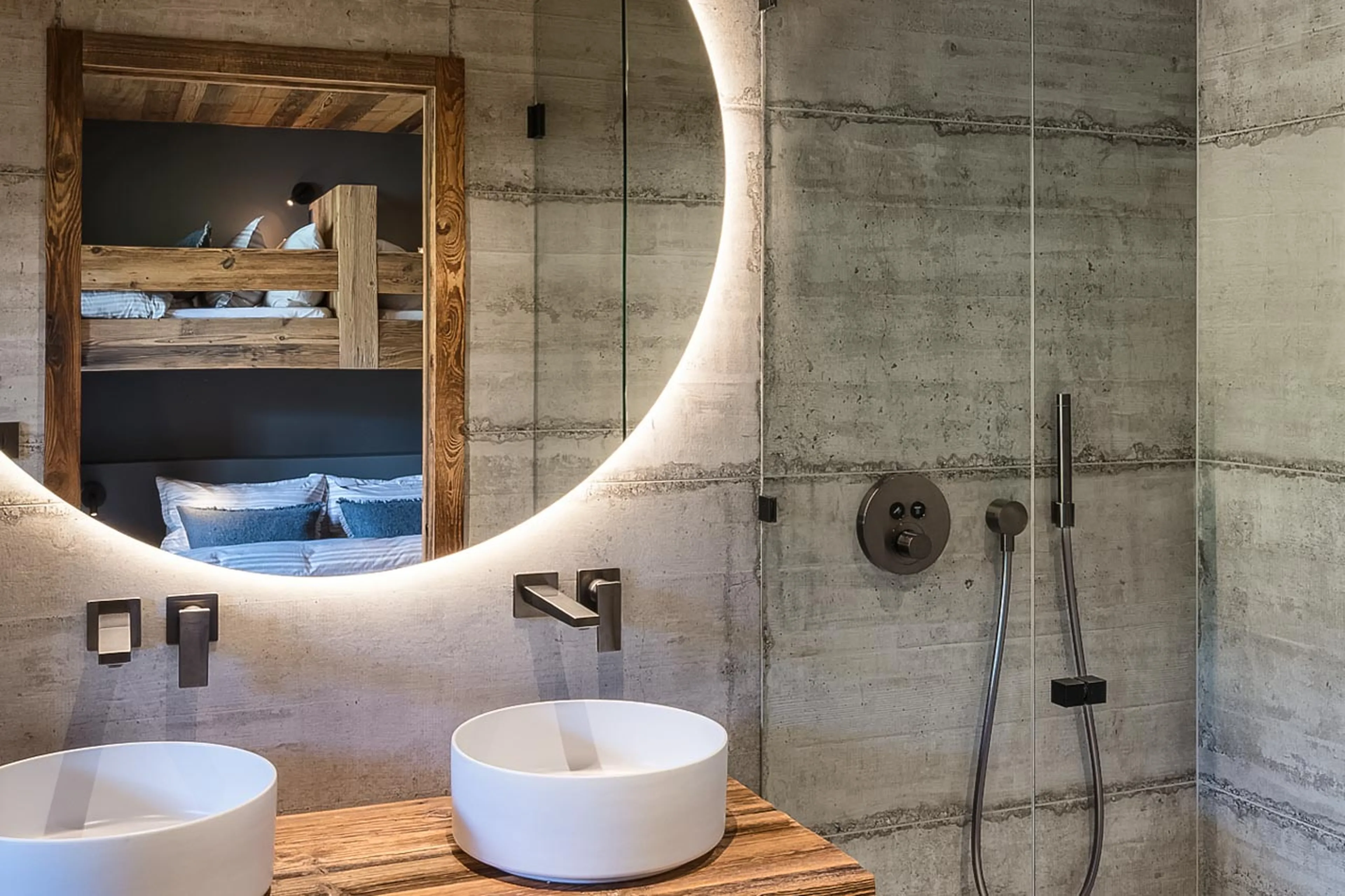 Shower room two at Chalet Ecliptique in Morzine