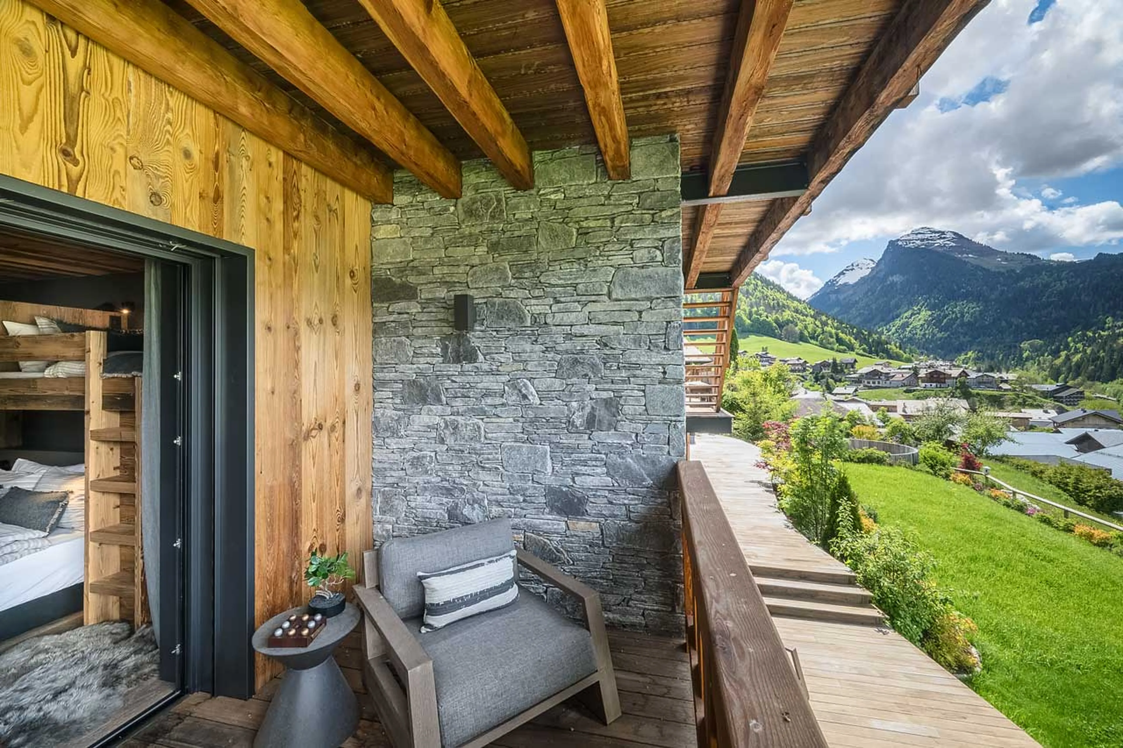 Bedroom terrace at Chalet Ecliptique in Morzine