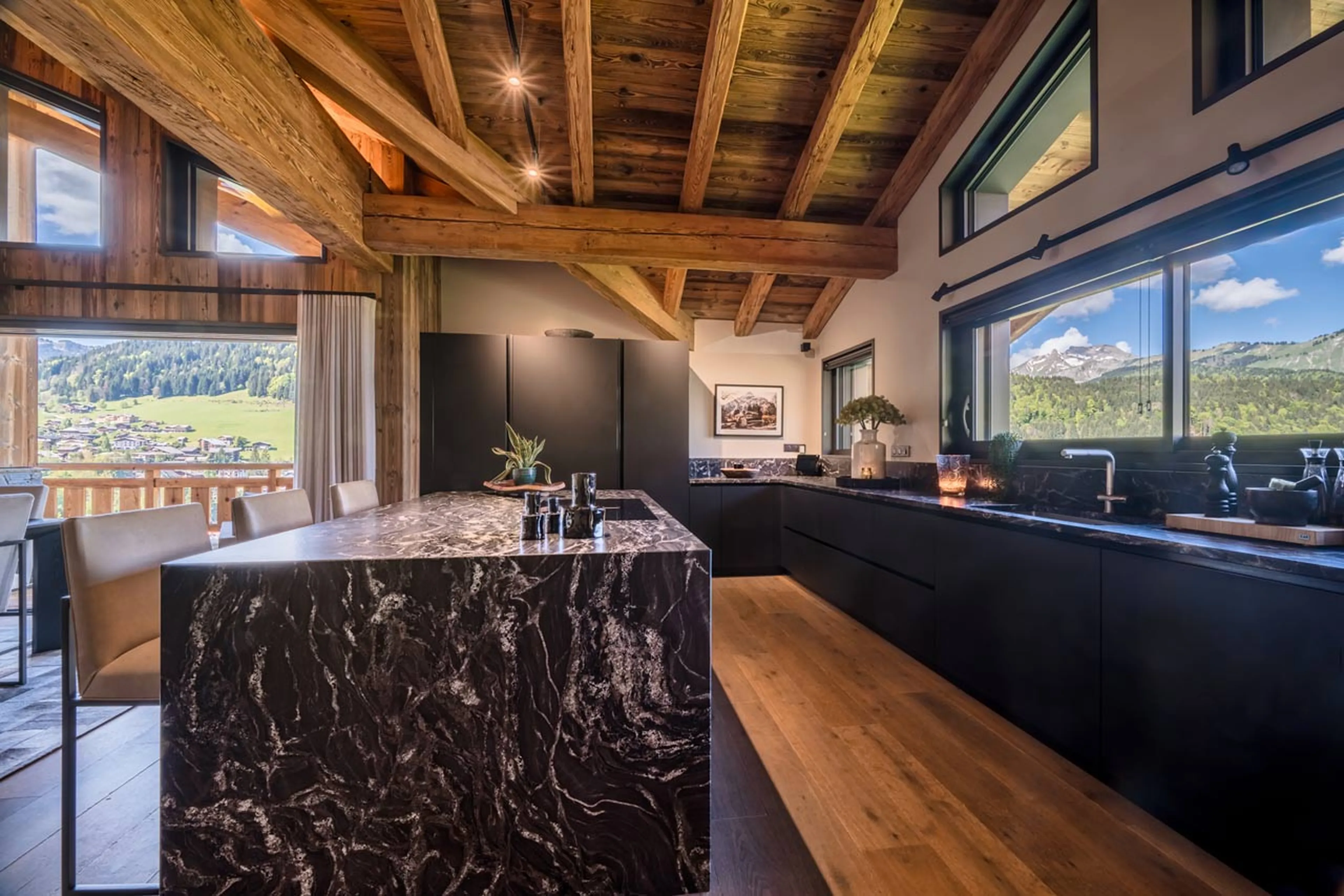 Kitchen at Chalet Ecliptique in Morzine