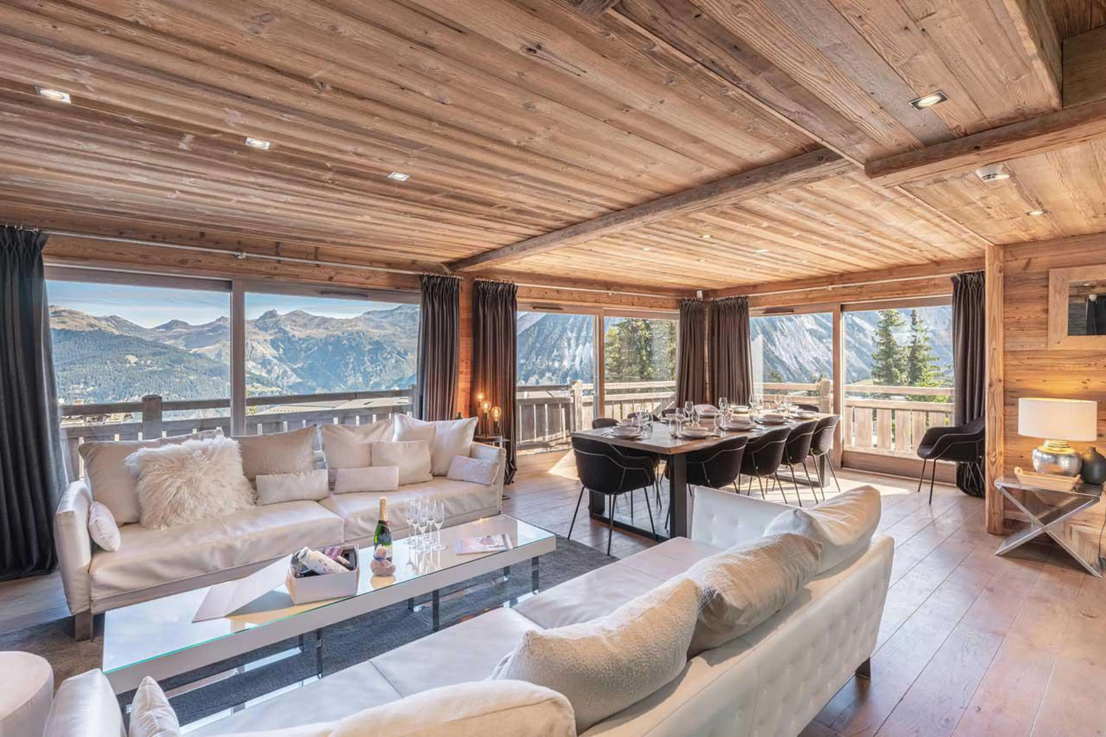 Living area view  in Chalet Eden in Courchevel 1850