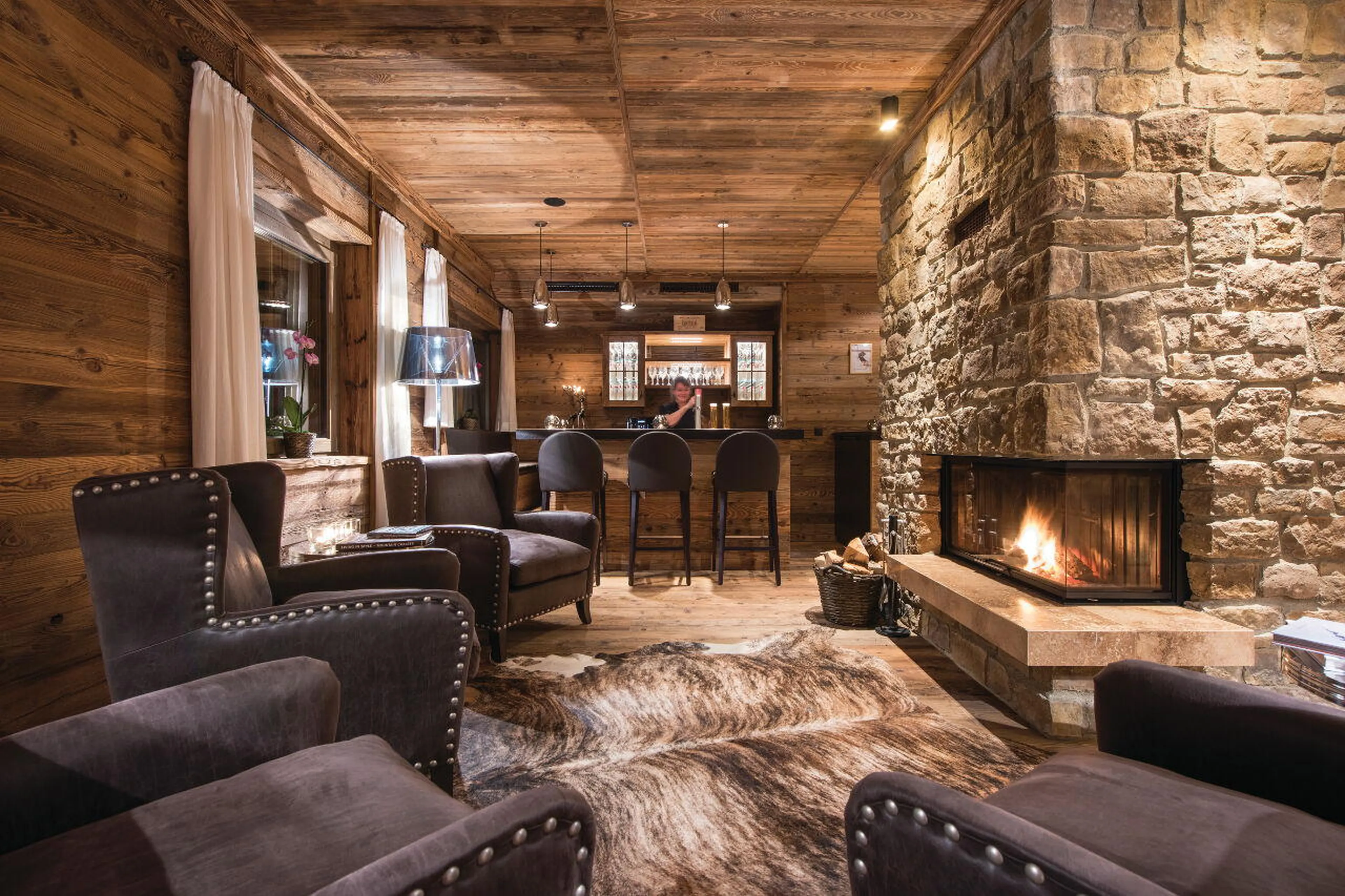 Main living room at Chalet Eden Rock in St Anton