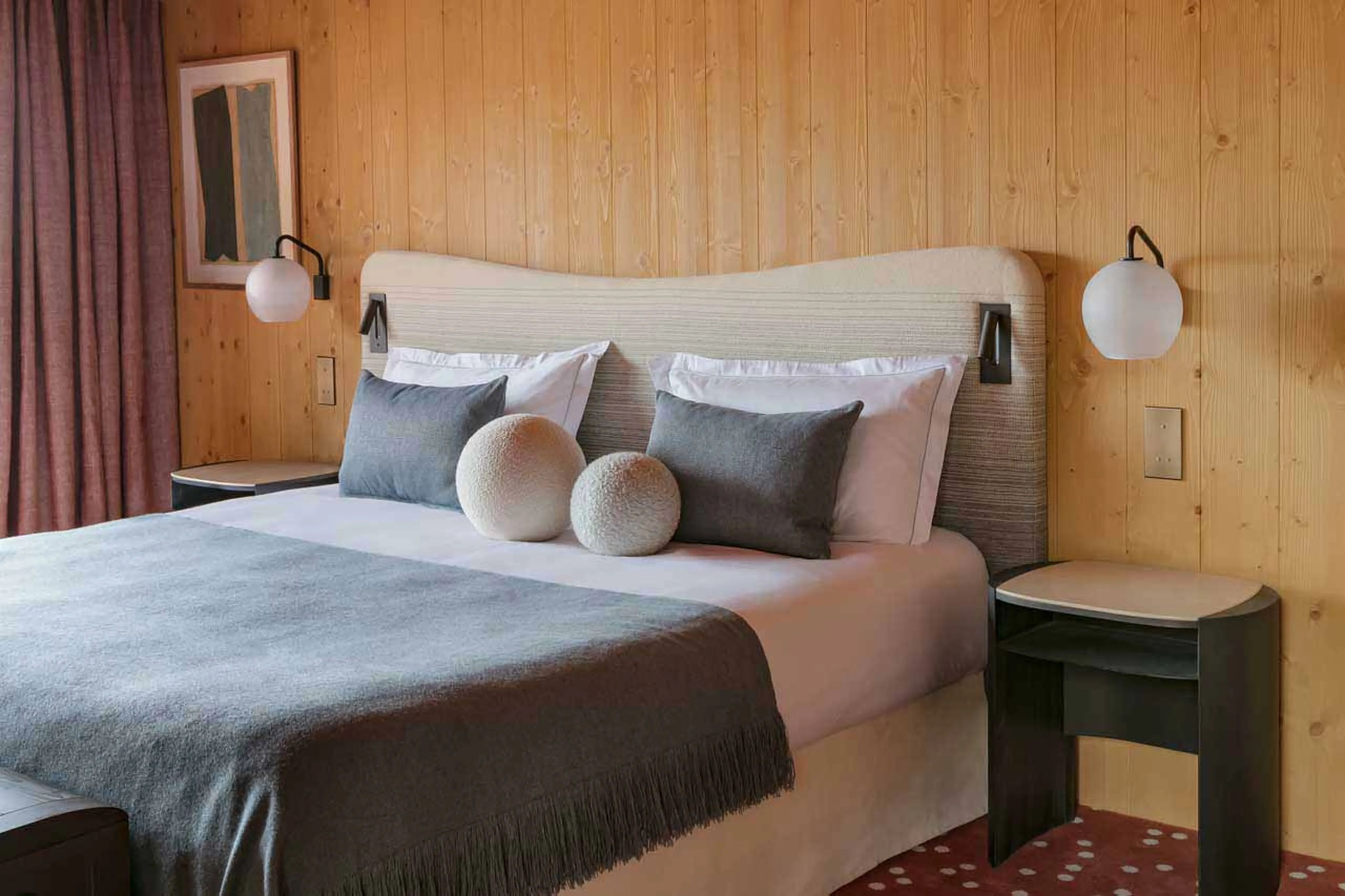 Comfortable bed at Chalet Eglantine in Meribel