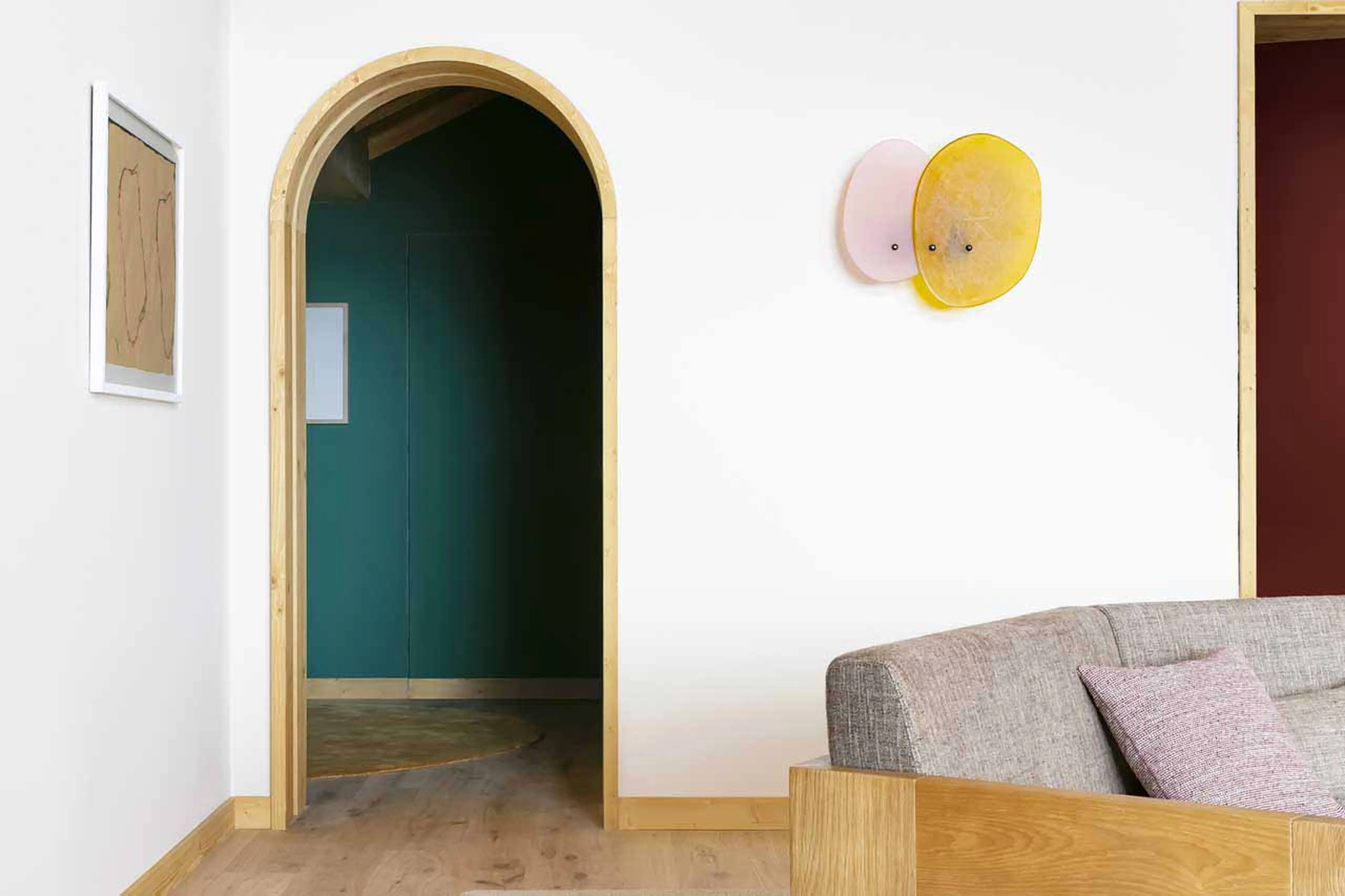 Entrance to living room at Chalet Eglantine in Meribel