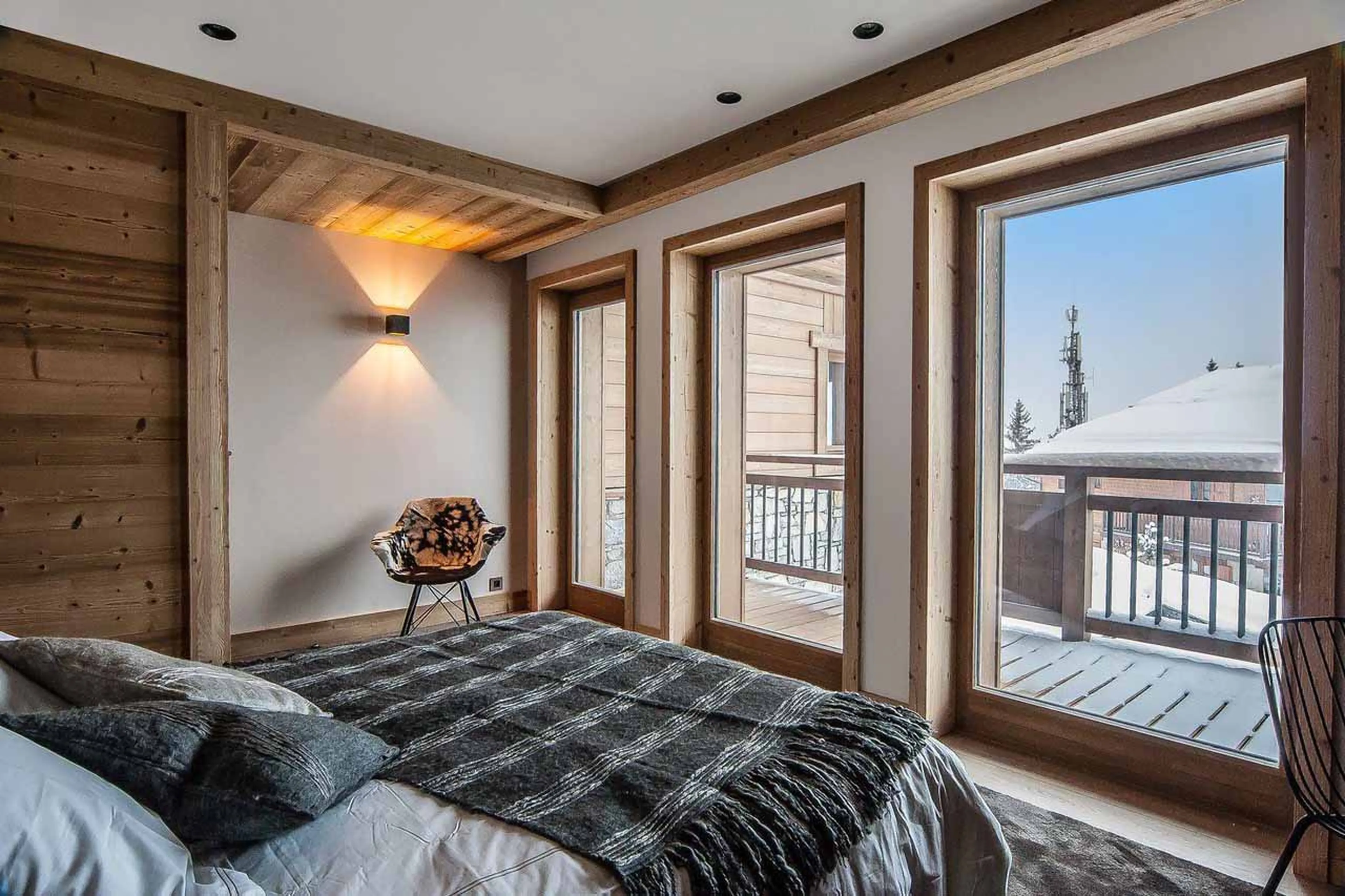 Bedroom two at Chalet Eiger in Courchevel 1550