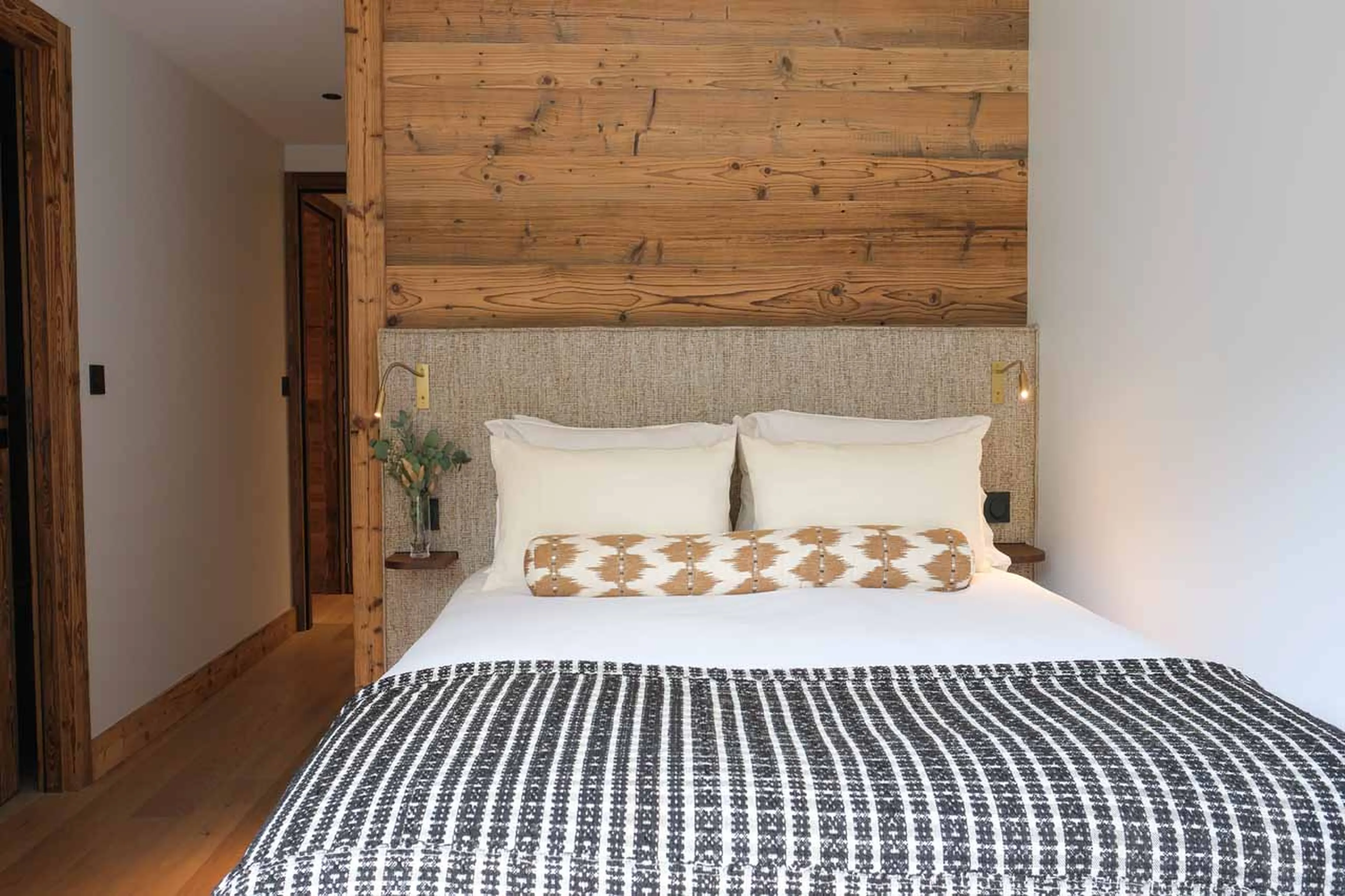 Bedroom 2 entrance at Chalet Elegie in Meribel