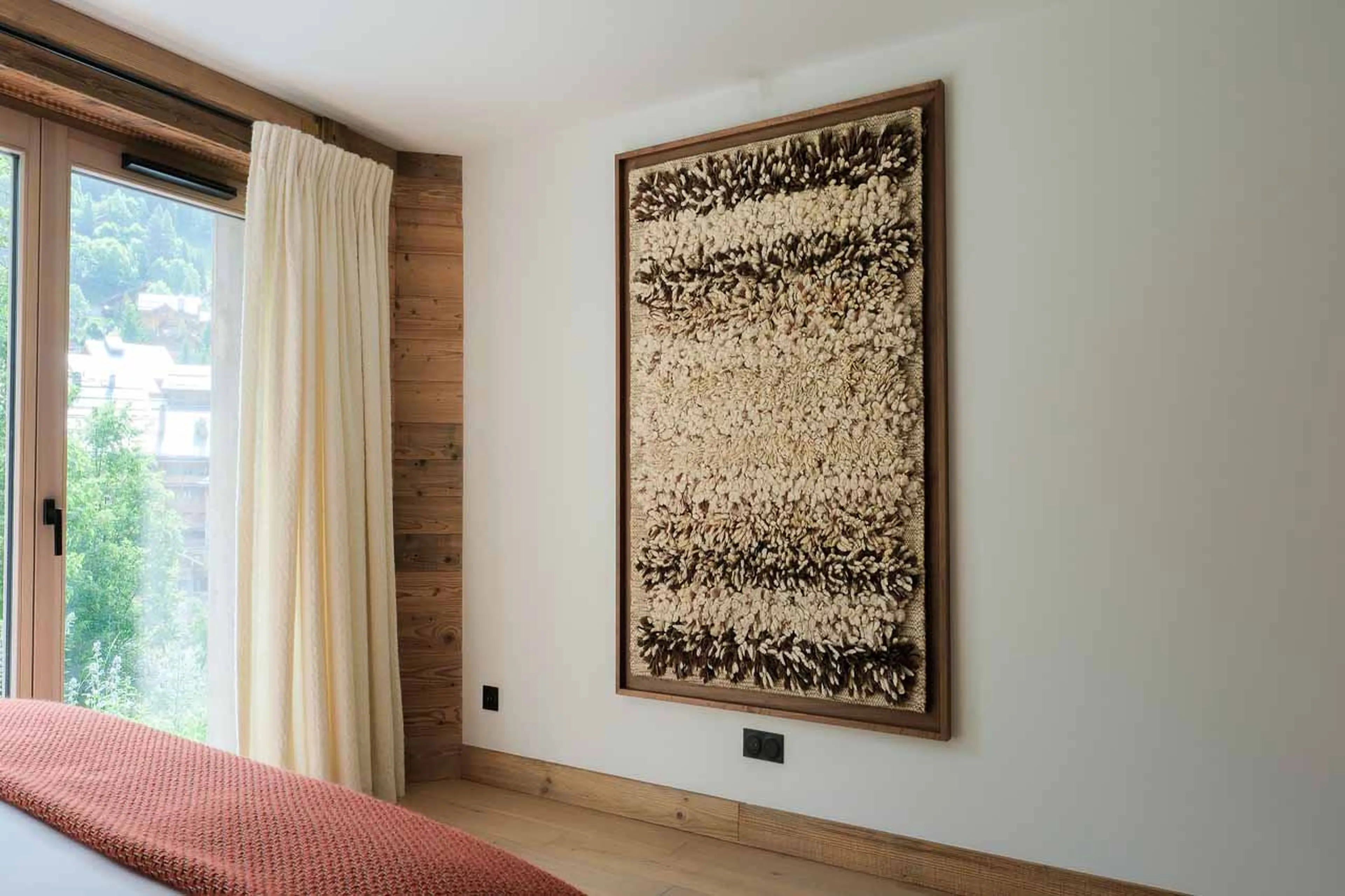 Bedroom 3 artwork at Chalet Elegie in Meribel