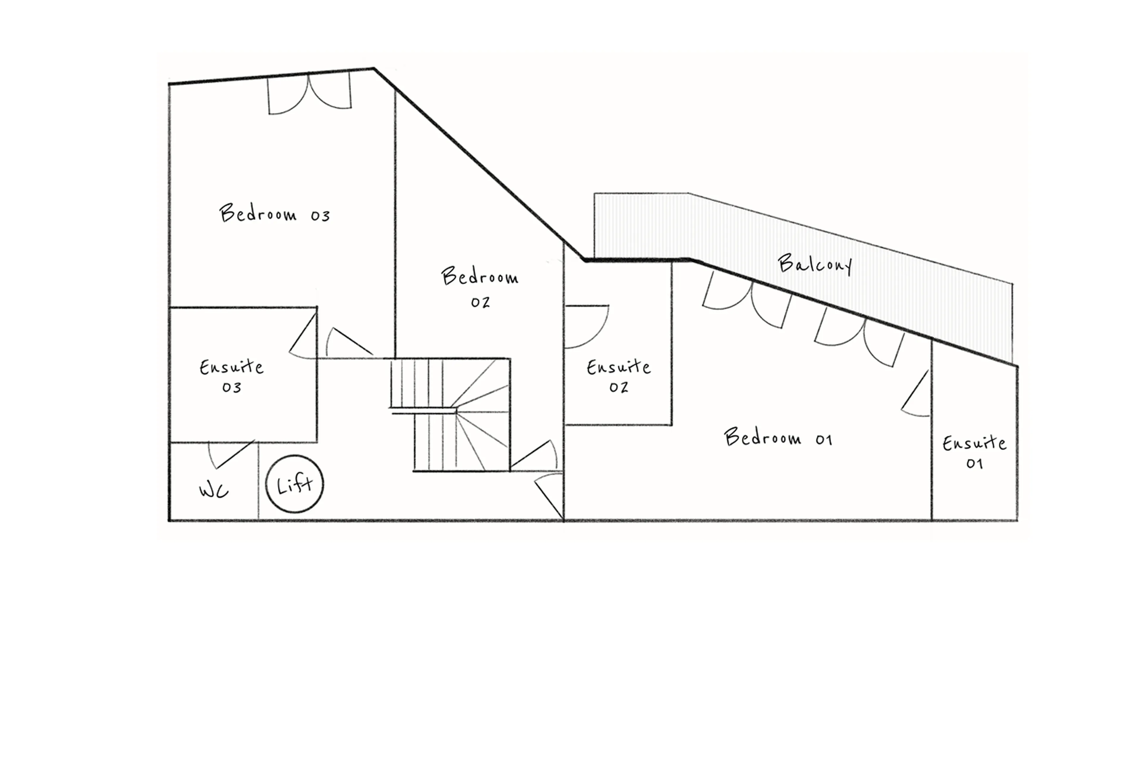 Level 1 floor plan of Chalet Elegie in Meribel