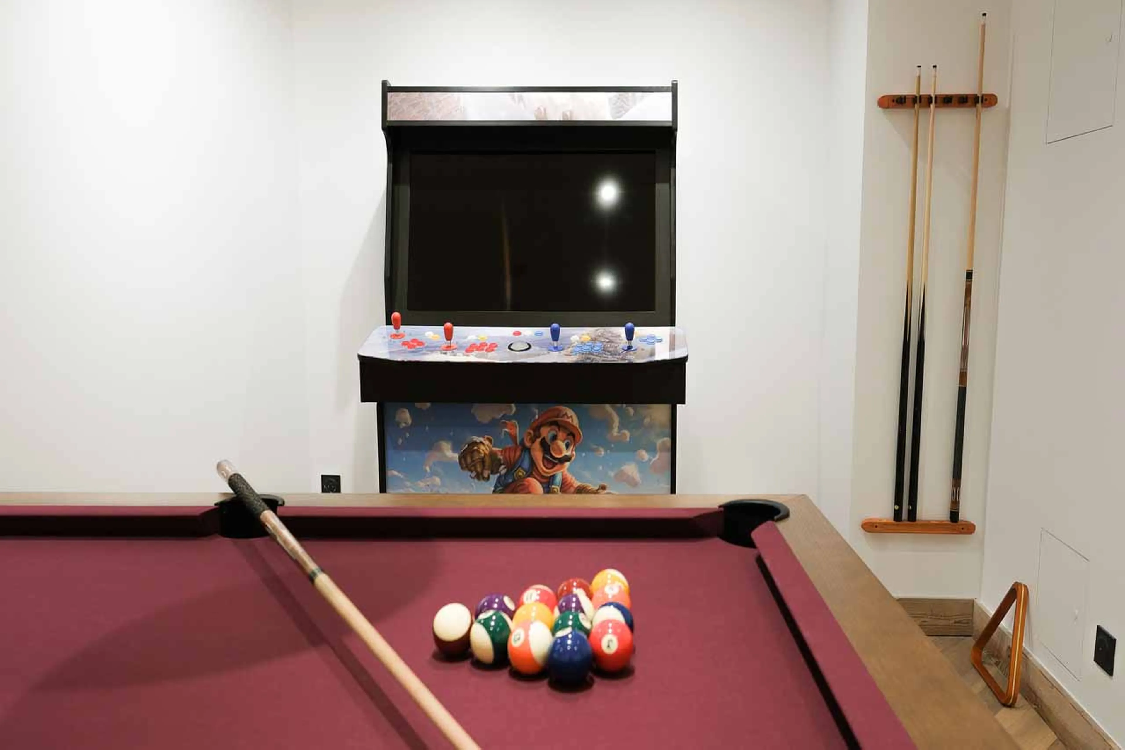 Games room at Chalet Elegie in Meribel