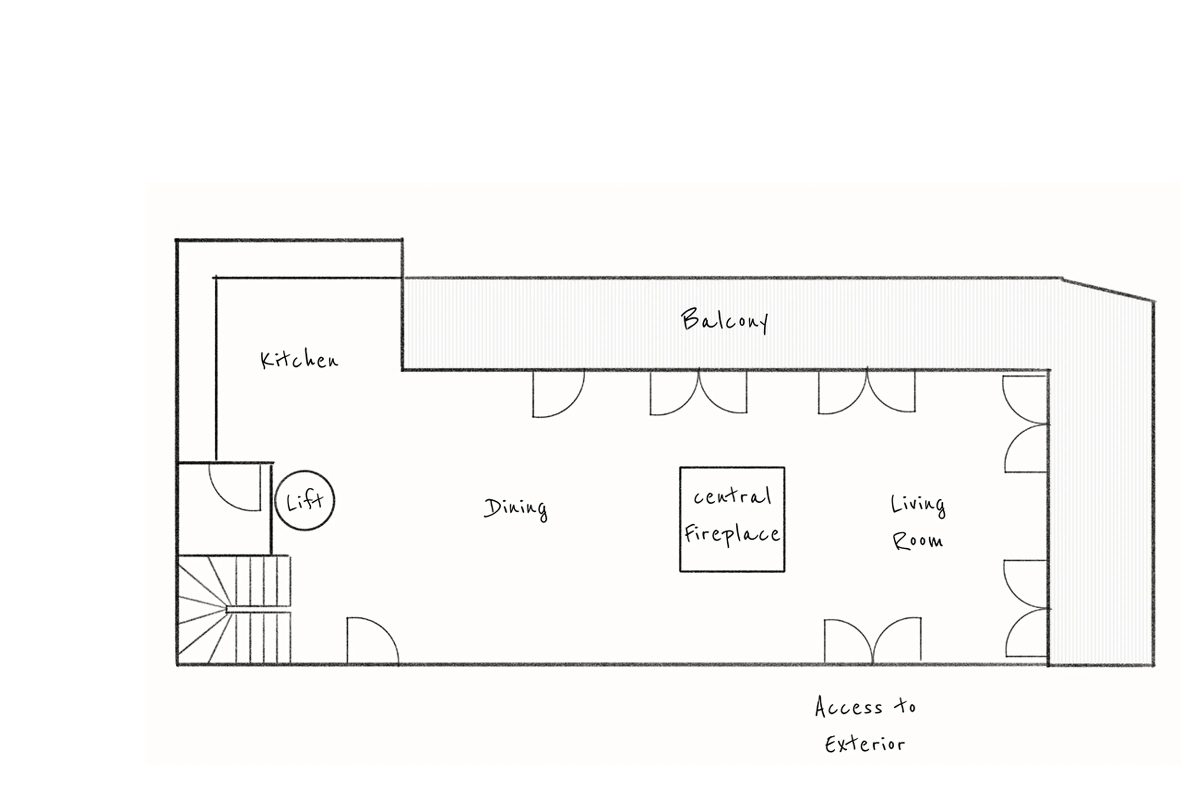Level 3 floor plan of Chalet Elegie in Meribel