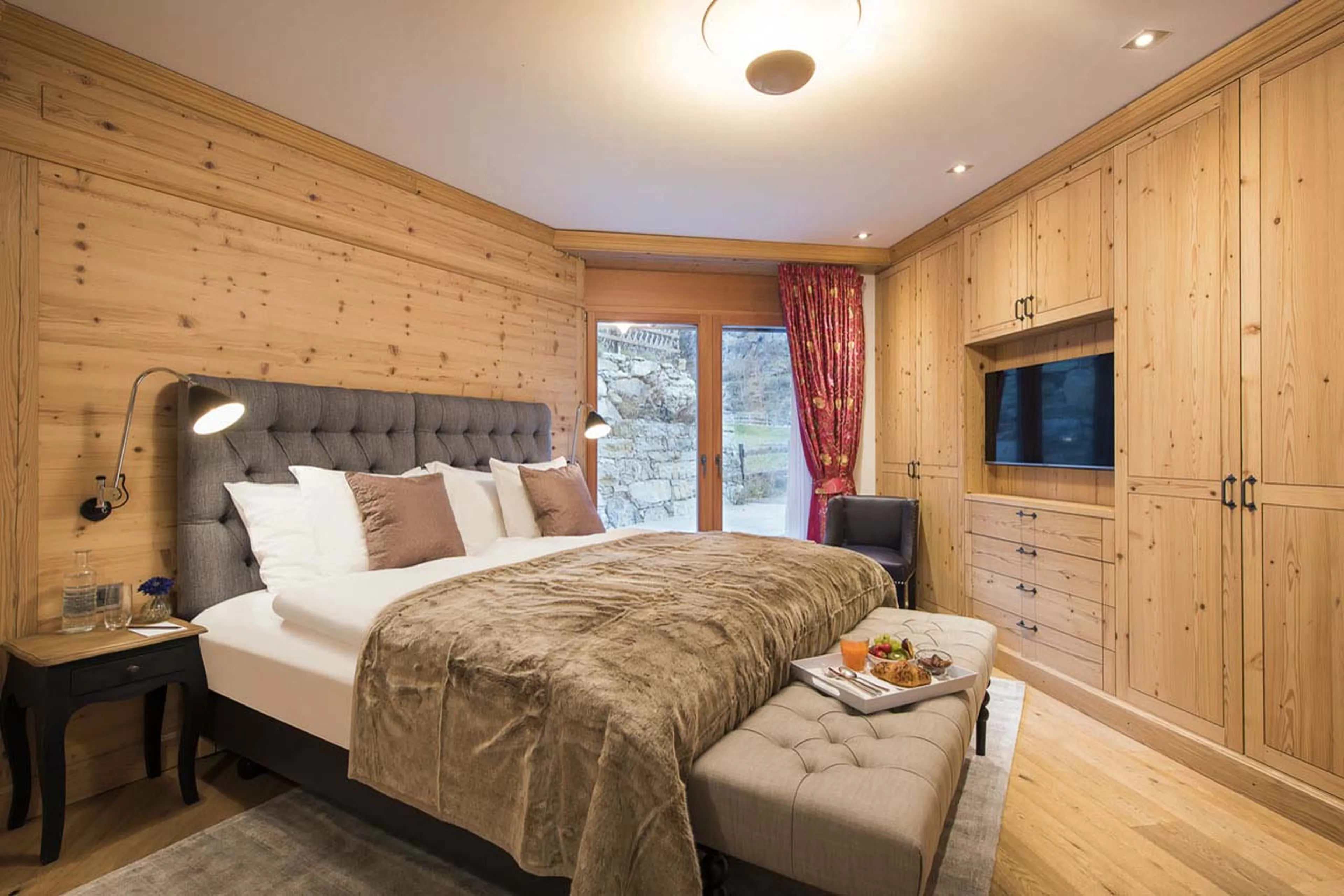 Bedroom two at Chalet Elena in Zermatt