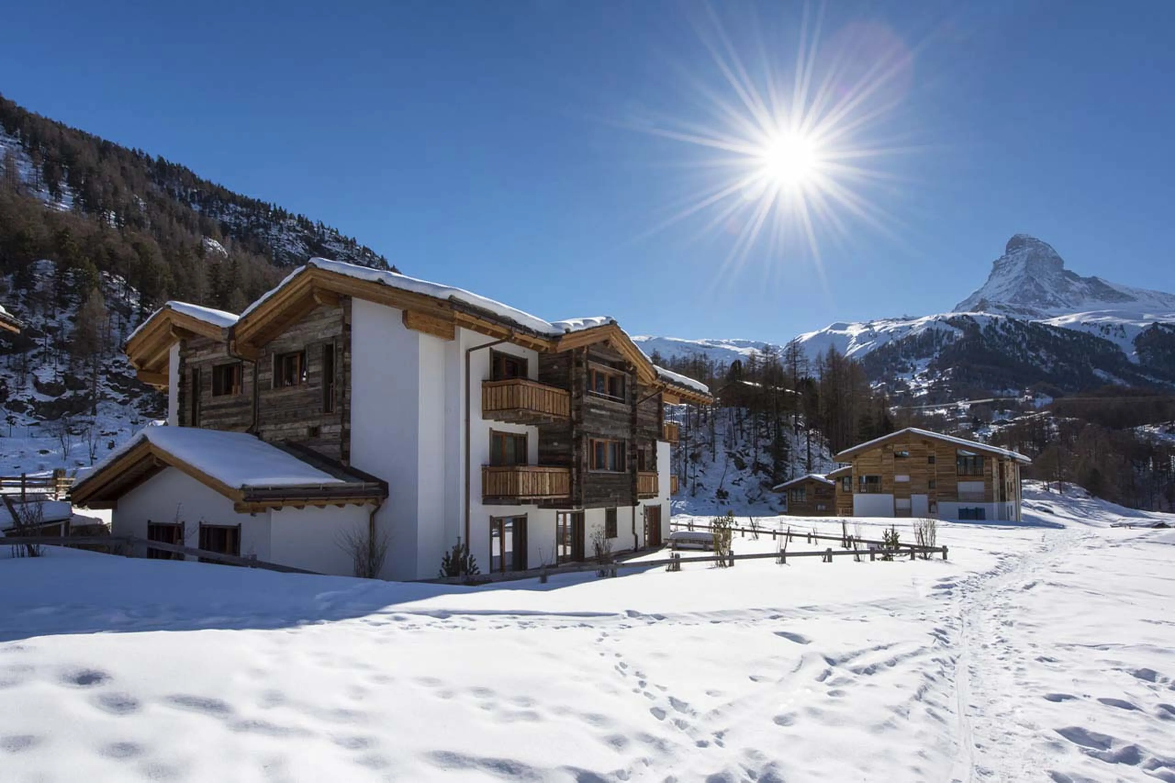 Location of Chalet Elena in Zermatt