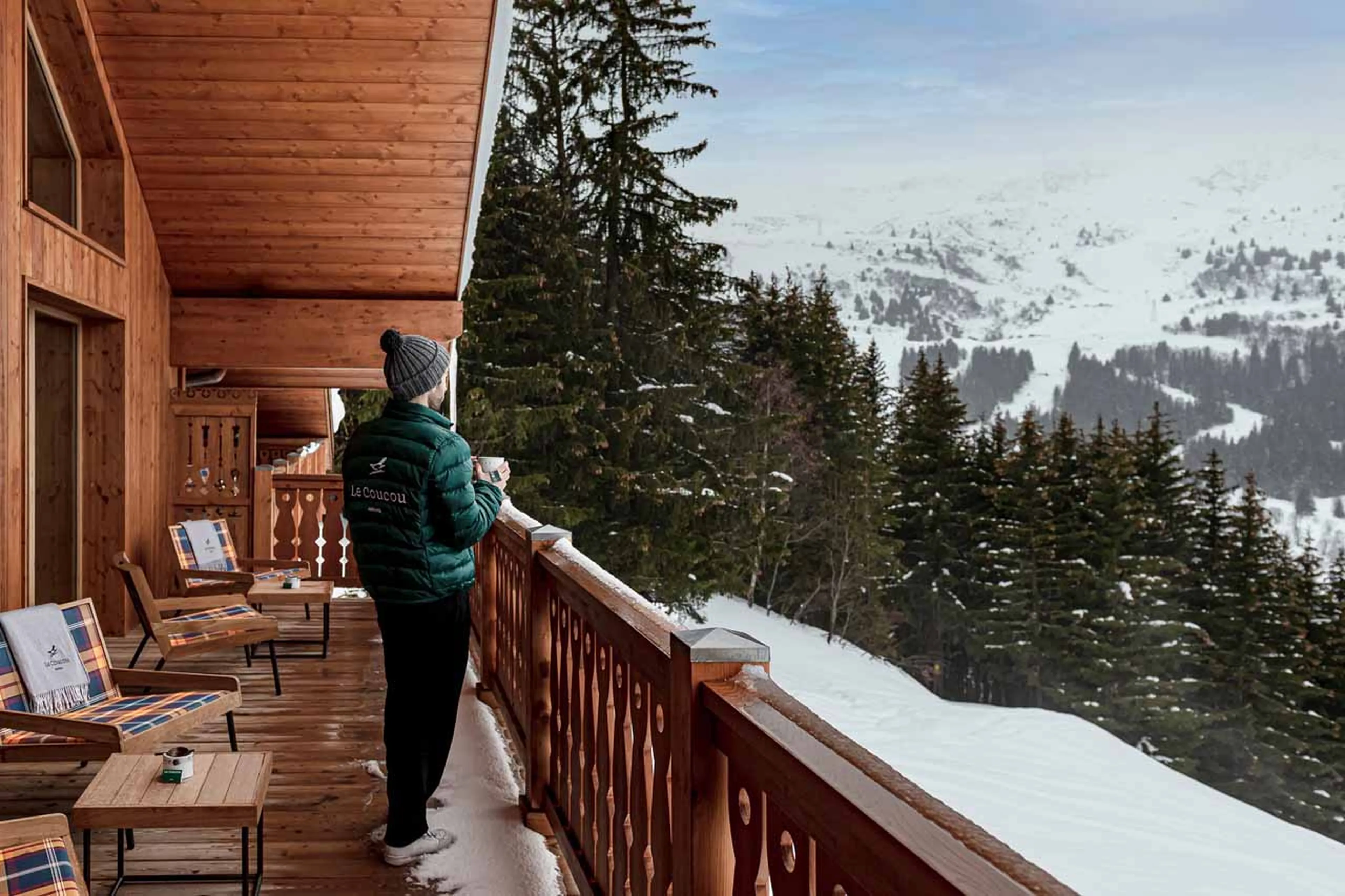 Balcony at Chalet Eleonore in Meribel