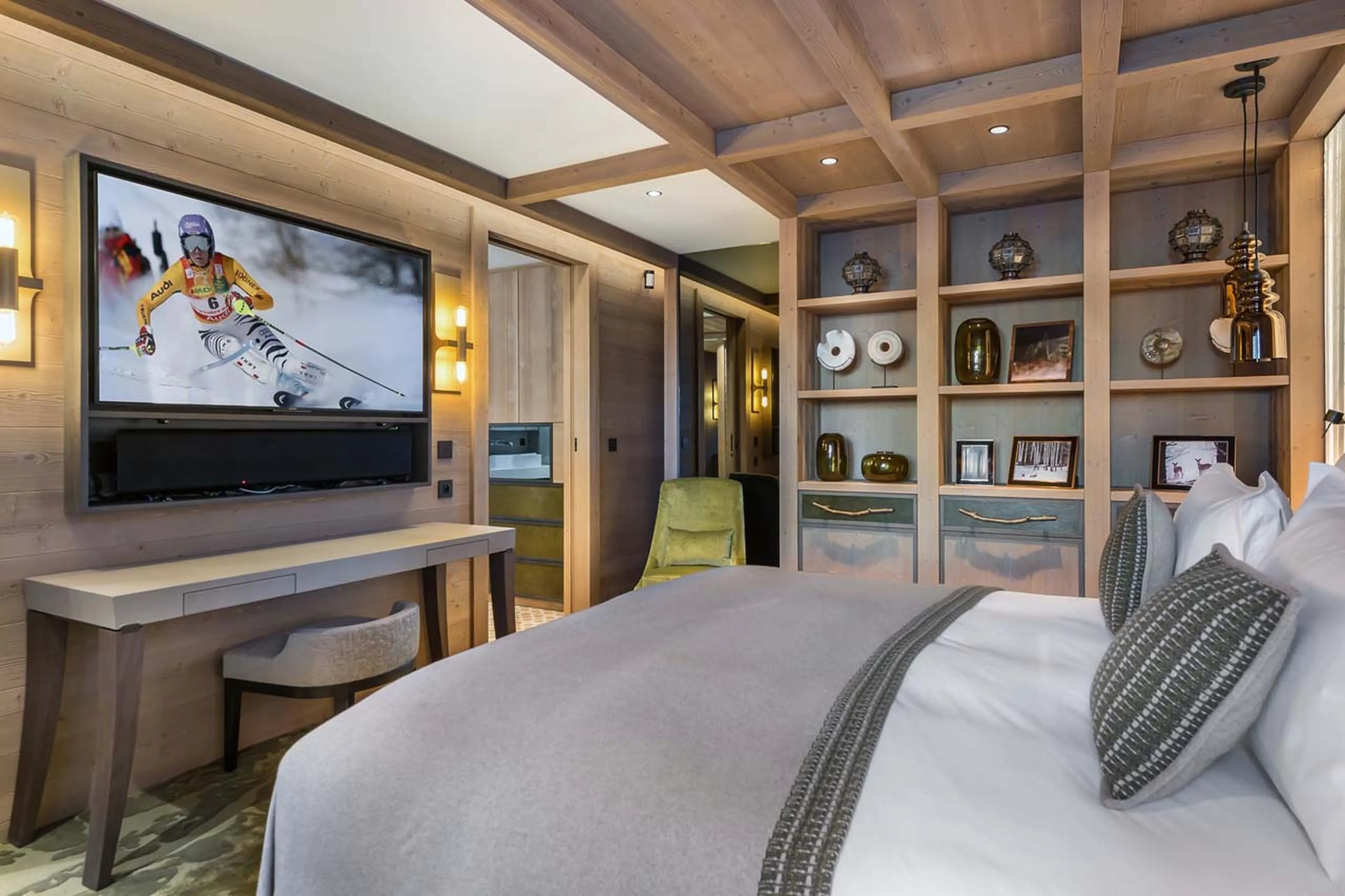 Bedroom four at Chalet Elixir in Courchevel 1850
