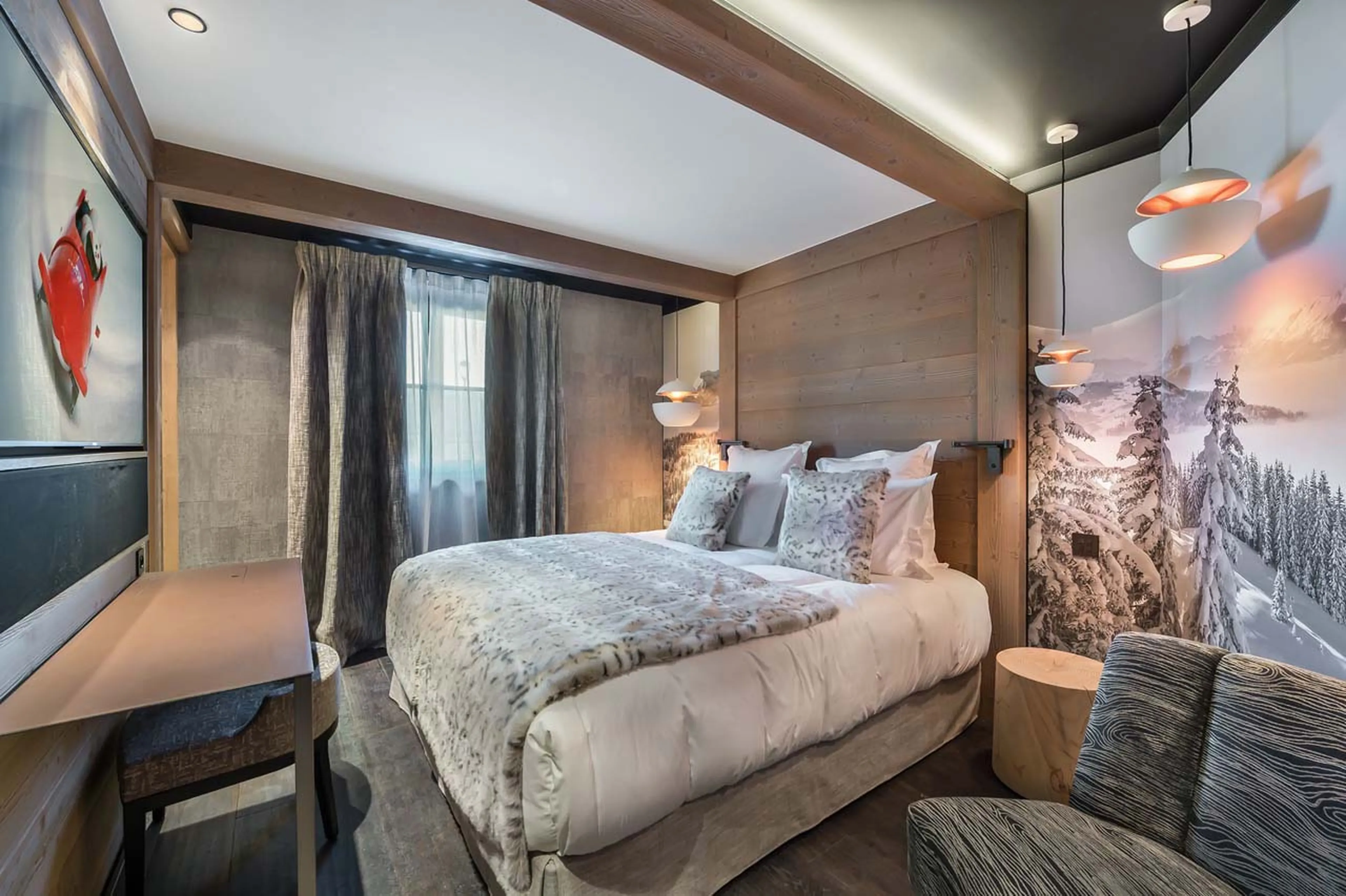 Bedroom six at Chalet Elixir in Courchevel 1850