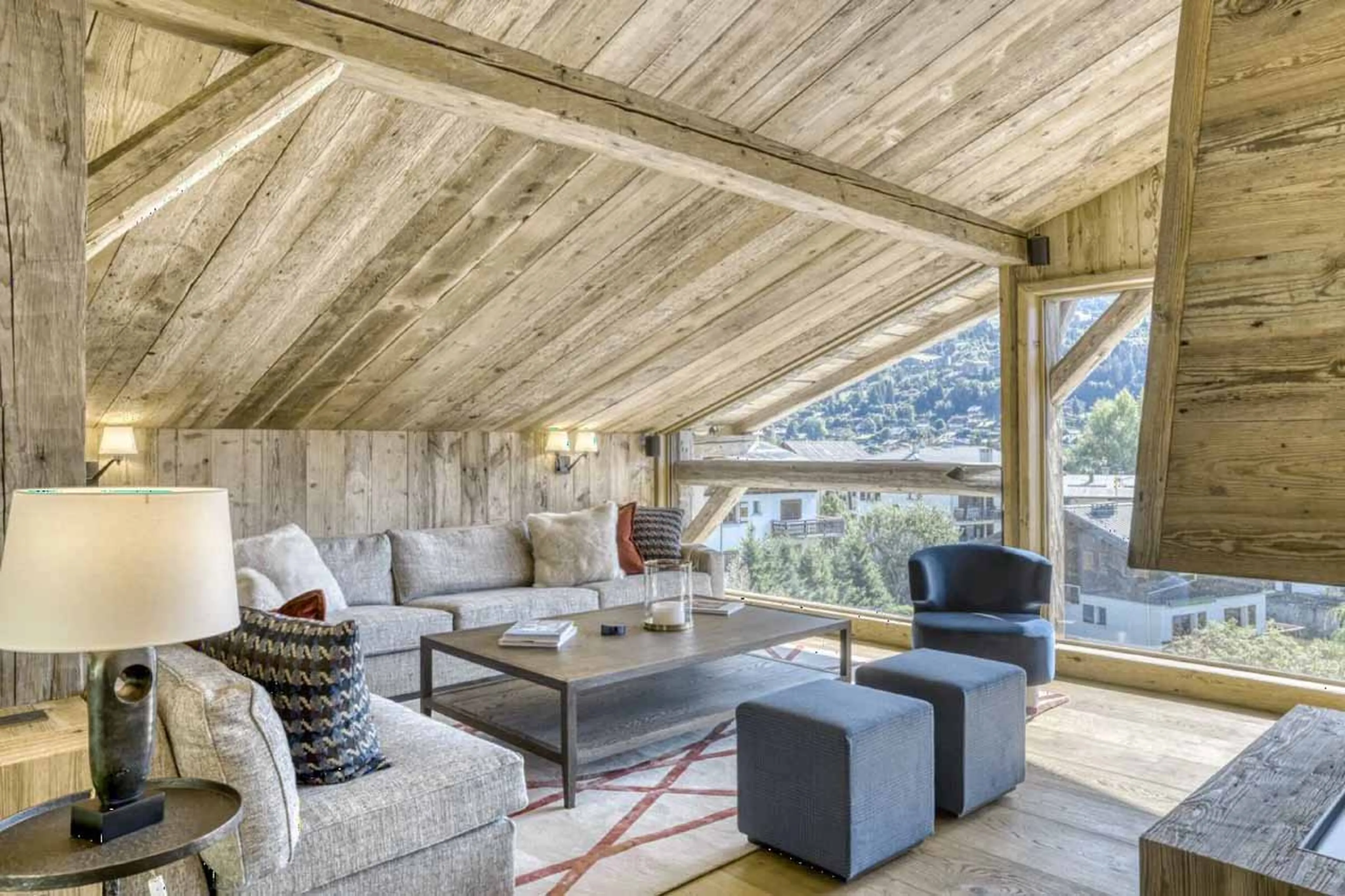 Living area at Chalet Etoile du Nord in Megeve