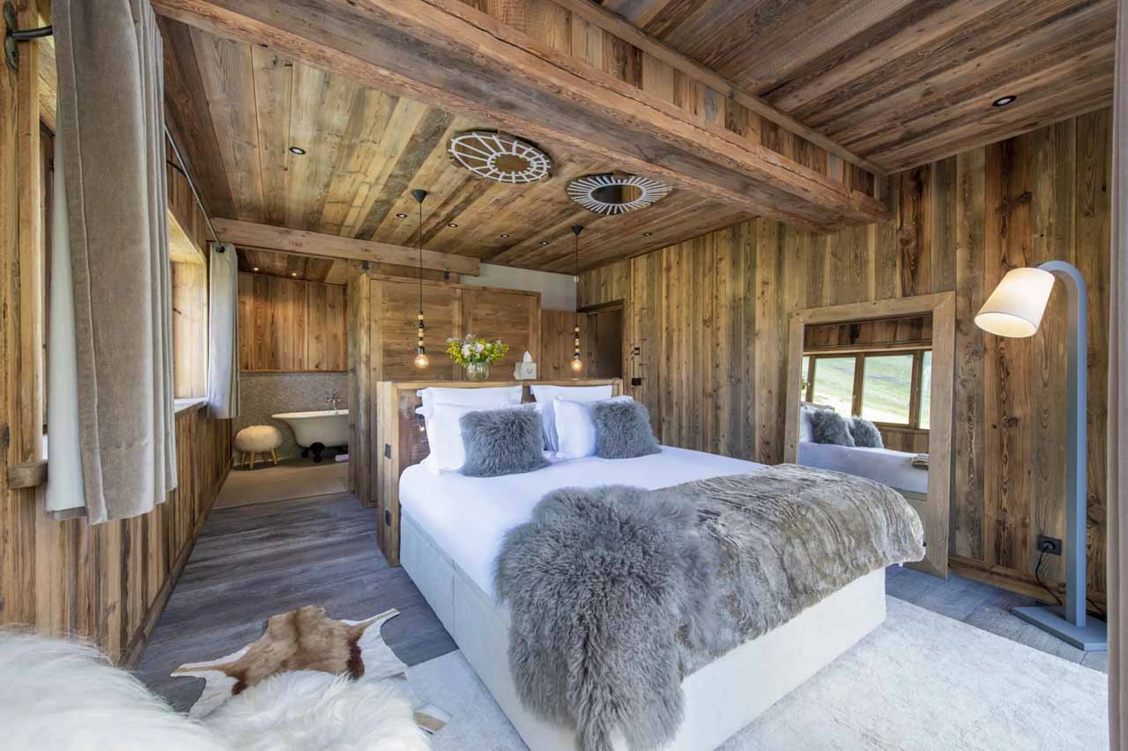Bedroom three at Chalet Face a Face in Val d'Isere